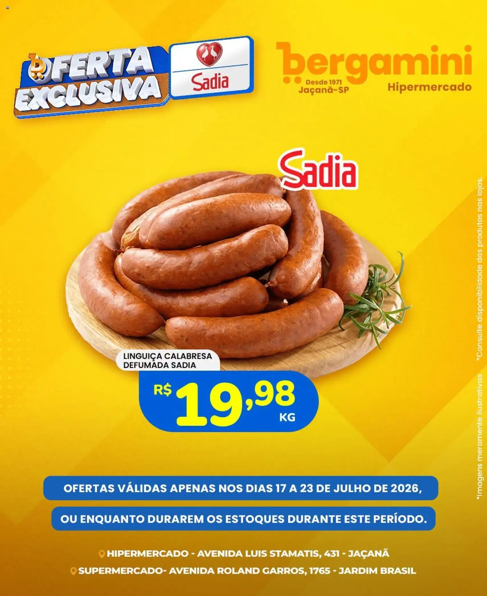 Supermercado Bergamini ofertas Sadia e a Perdigão - folheto válido a partir de 17/07/2026 página 5 de 6