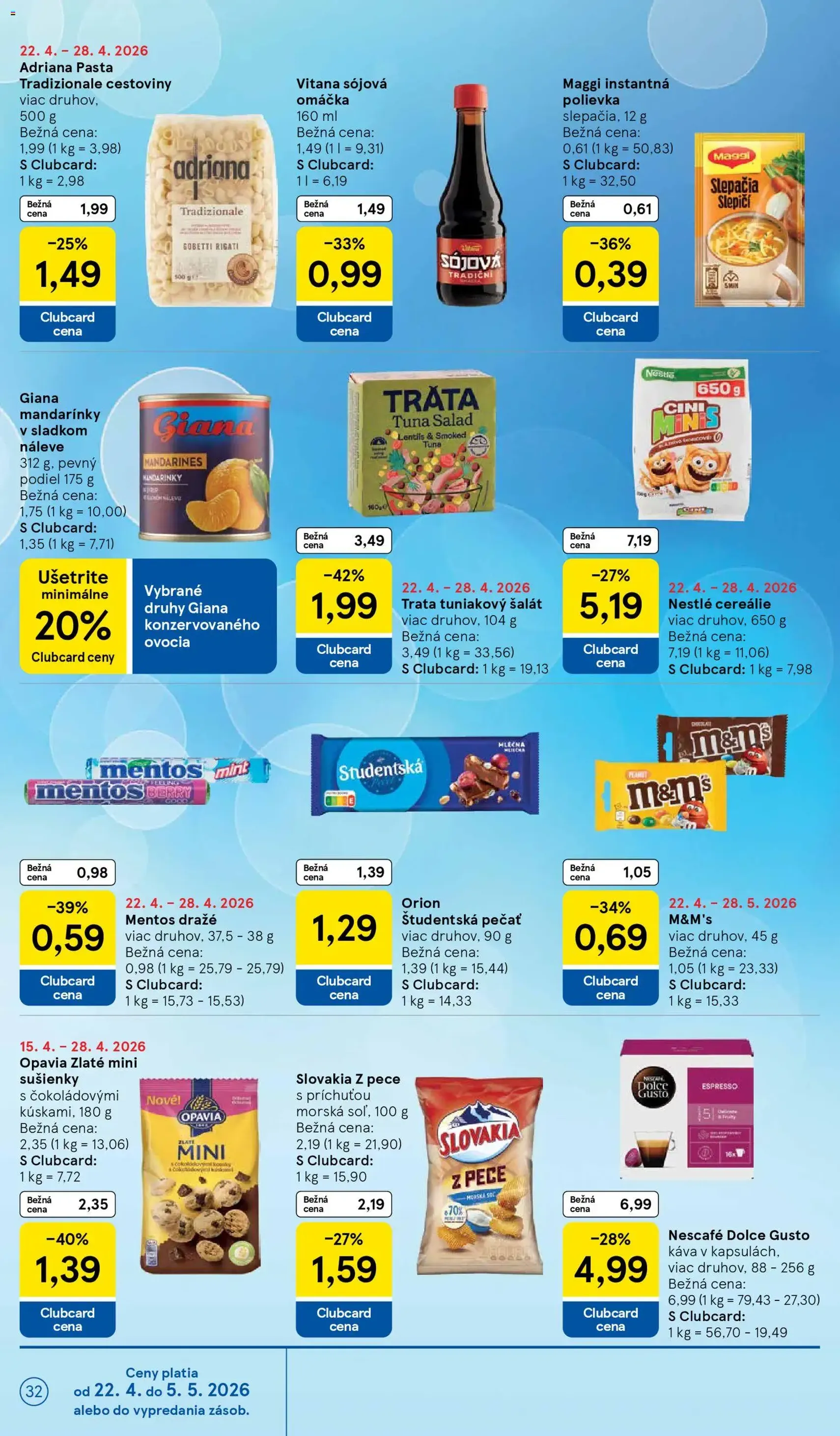 Tesco Hypermarket - leták - platný leták od 22.04.2026 strana 32 z 45