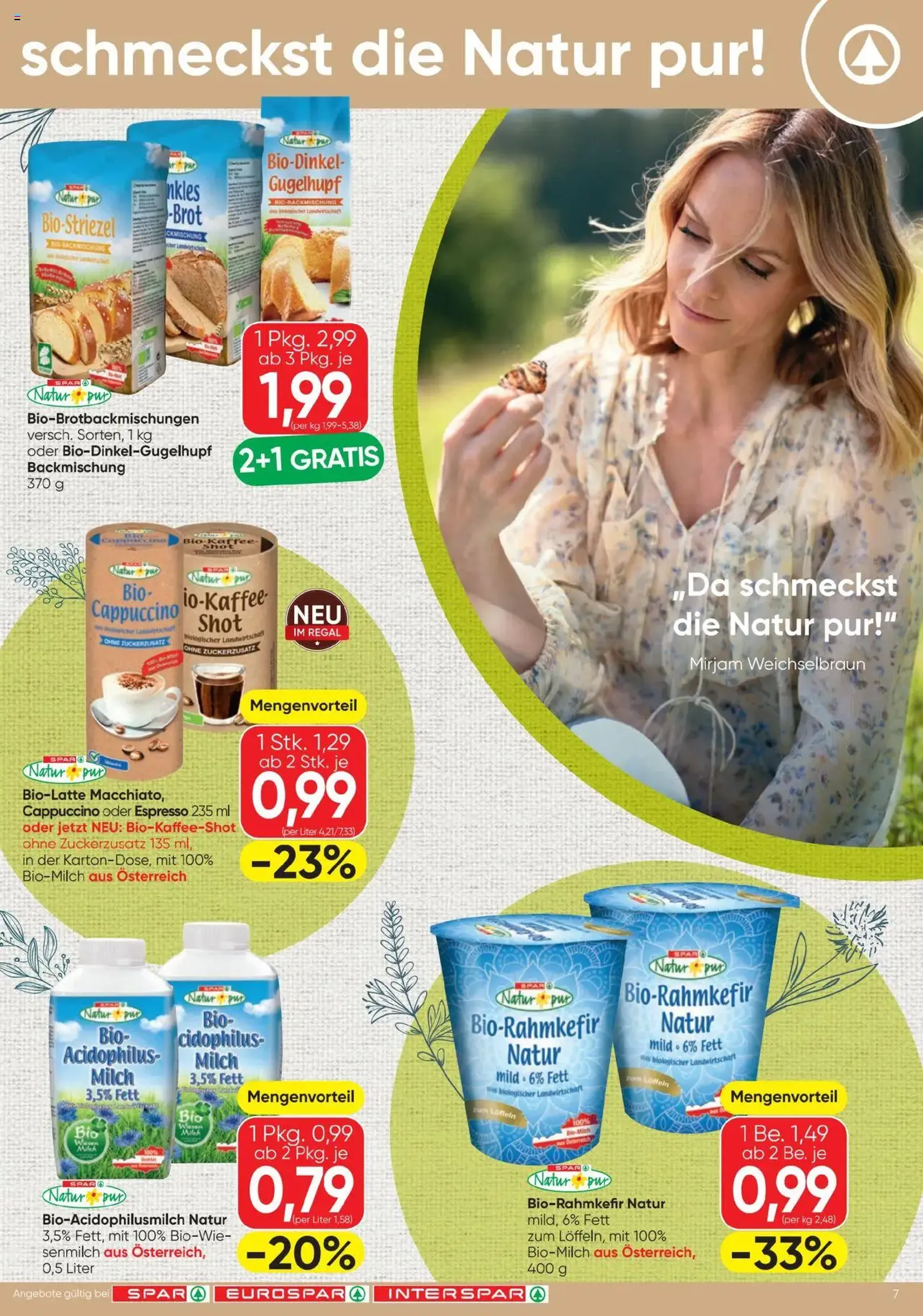 Spar Flugblatt - Gültiger Prospekt ab 17.07.2025, Seite 7 von insgesamt 20 Spar Flugblatt - Gültiger Prospekt ab 17.07.2025, Seite 7 von insgesamt 20