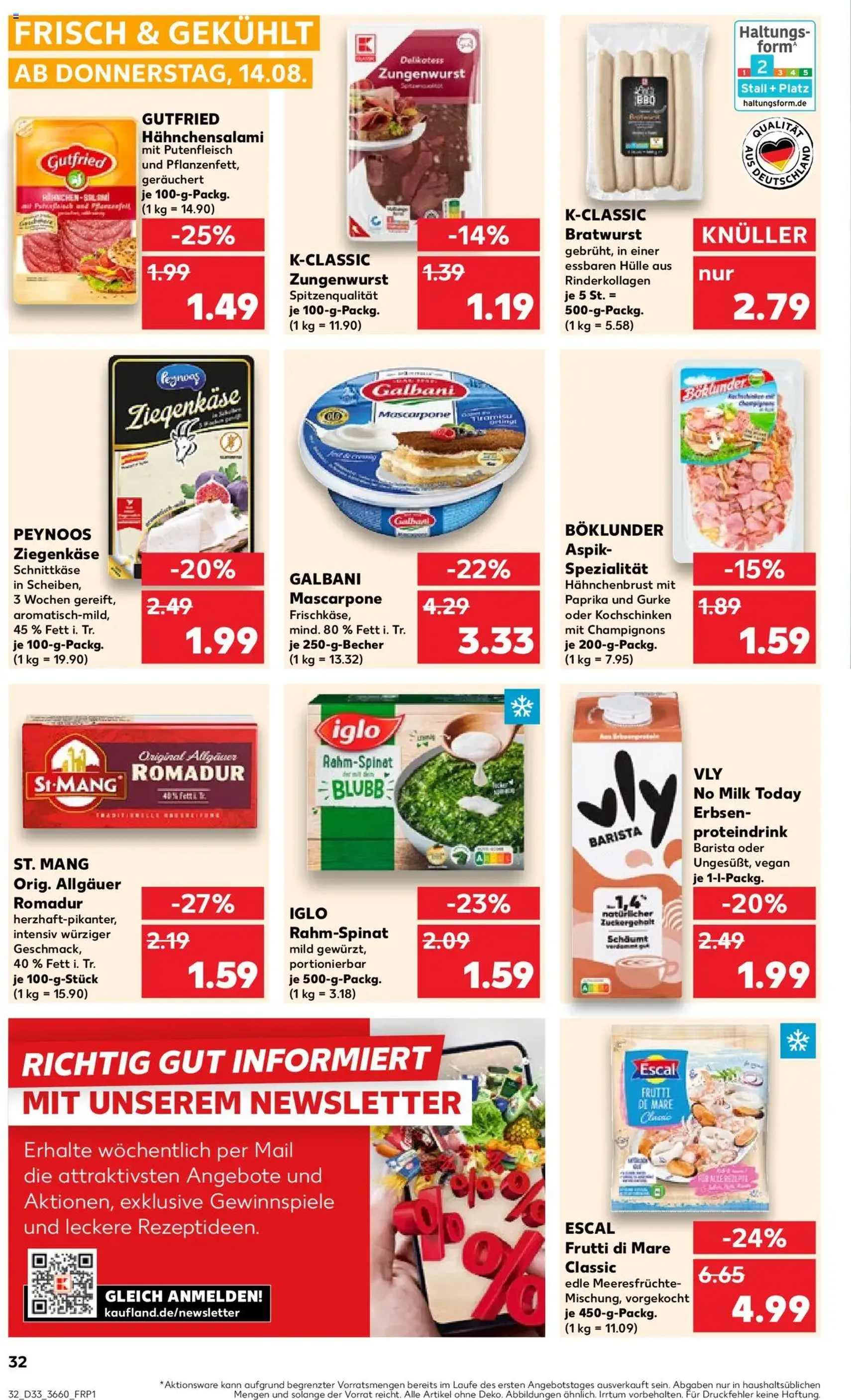 Kaufland Prospekt - Gültiger Prospekt ab 14.08.2025, Seite 32 von insgesamt 58 Kaufland Prospekt - Gültiger Prospekt ab 14.08.2025, Seite 32 von insgesamt 58