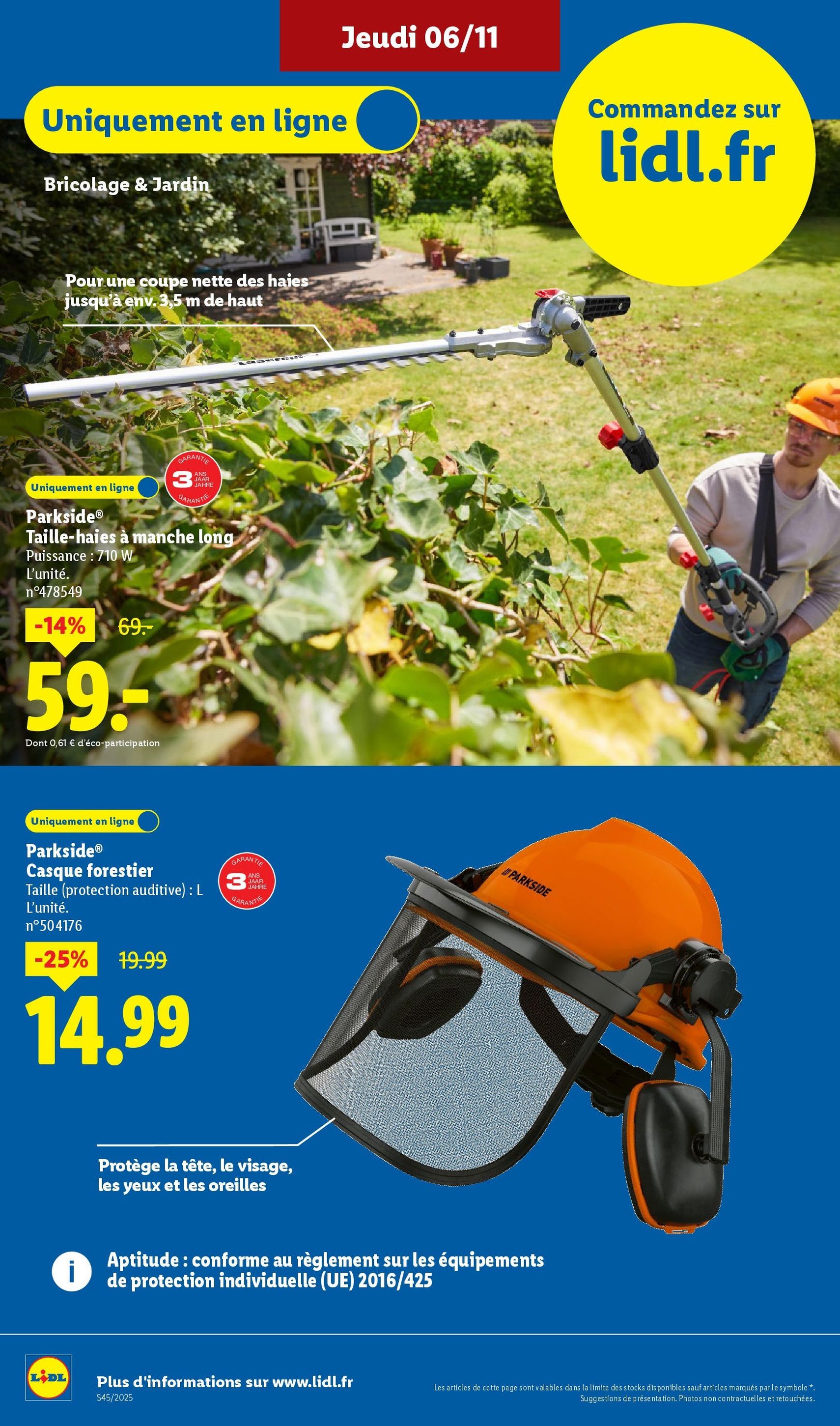 LIDL catalogue semaine 45 - brochure valable à partir du 06/11/2025, page 62 sur 95
