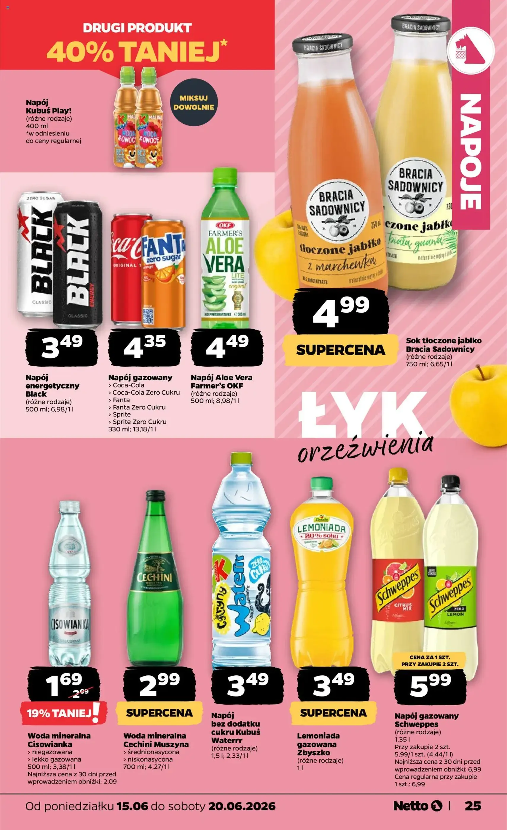 Netto gazetka od poniedziałku spożywcza - ważny gazetka od 15.06.2026 strona 25 z 35