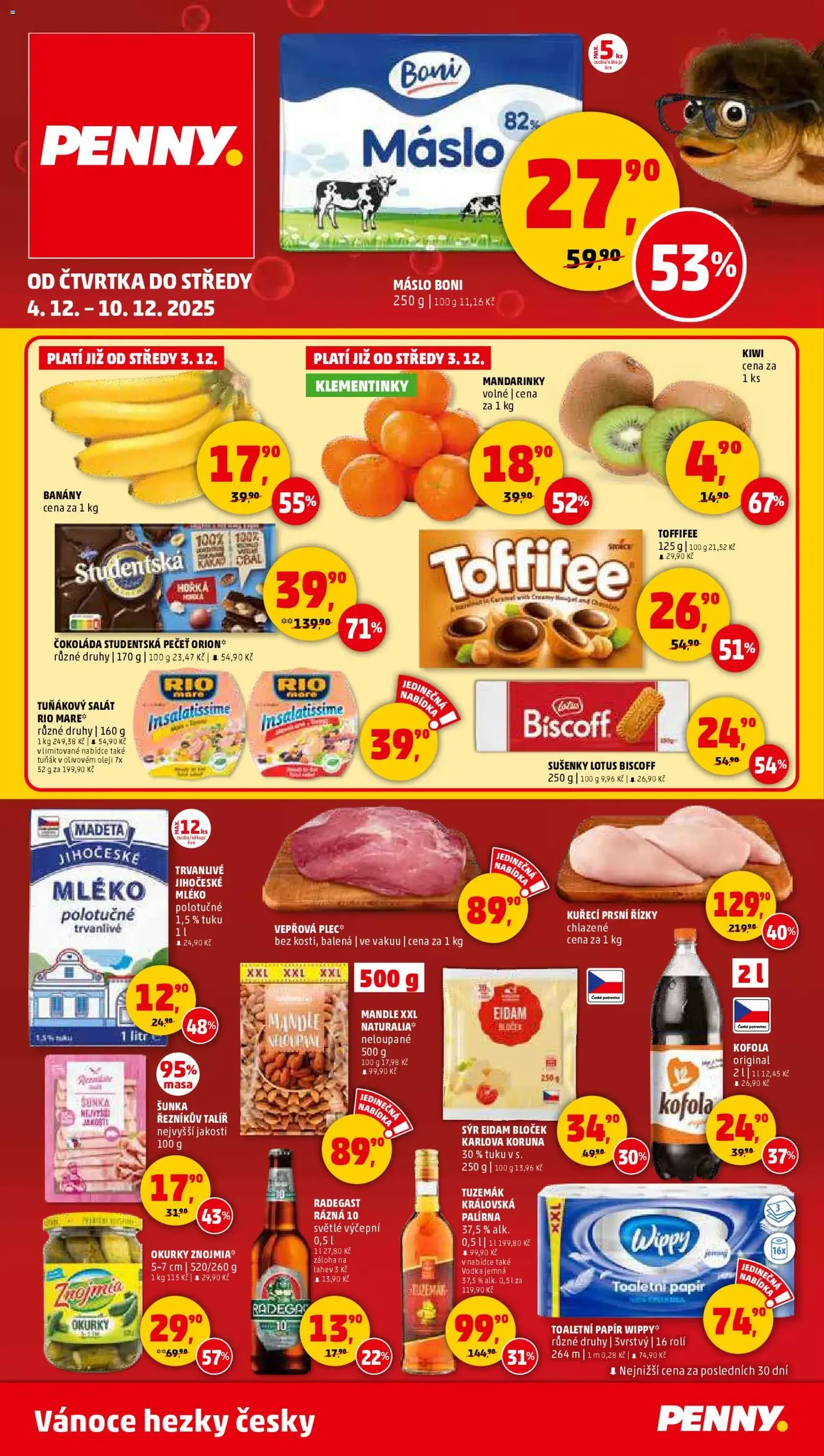 Penny Market leták - Čtvrtečník - platný leták od 04.12.2025 strana 1 z 42