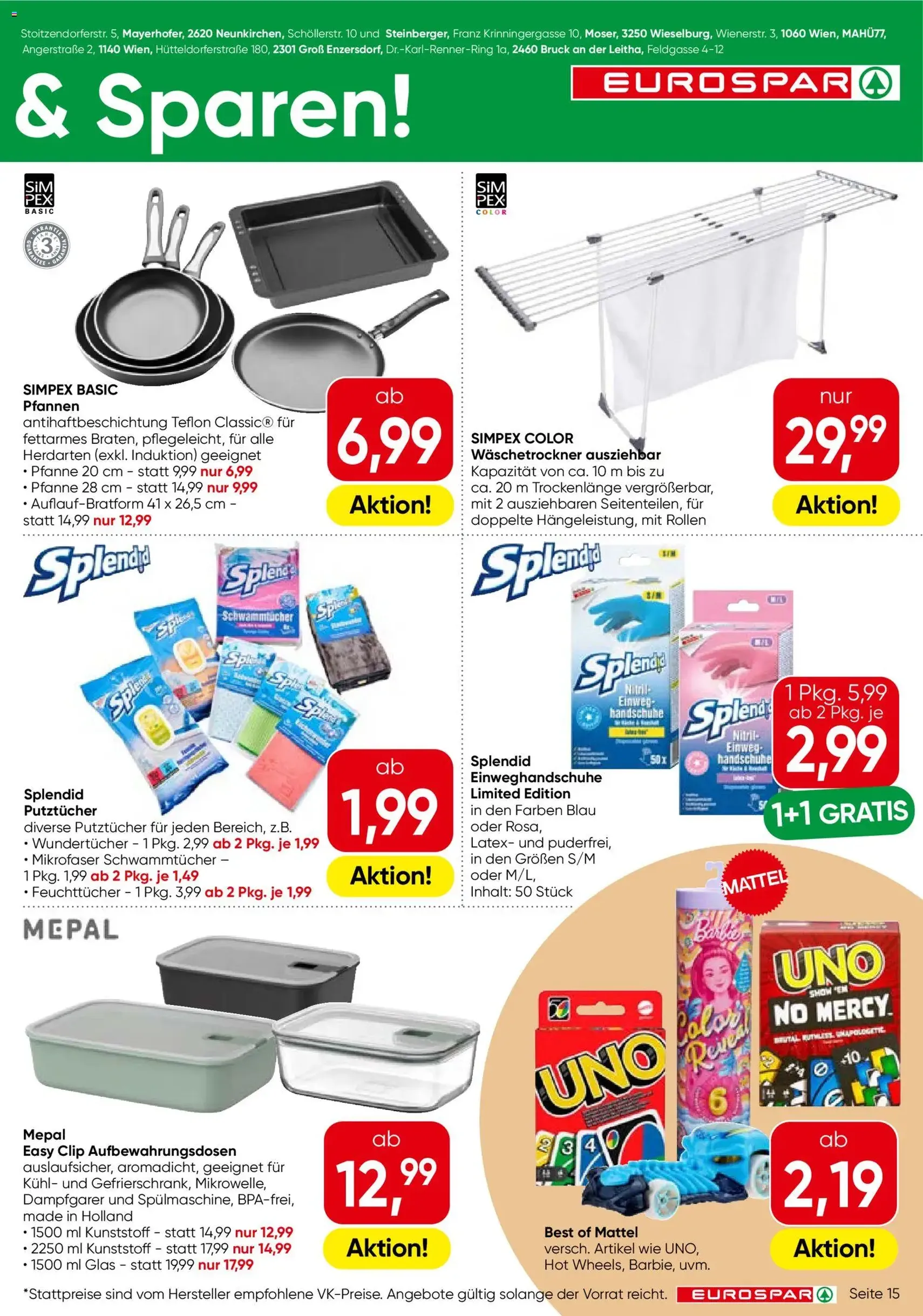 Eurospar Flugblatt - Gültiger Prospekt ab 12.03.2026, Seite 15 von insgesamt 16