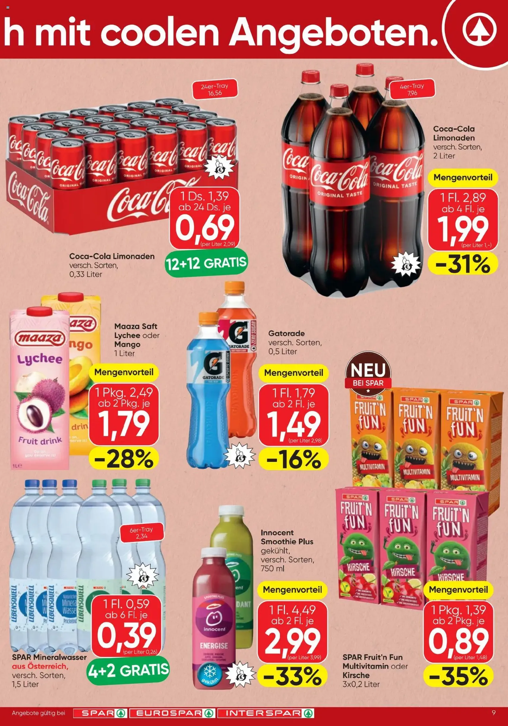 Spar - Flugblatt - Gültiger Prospekt ab 16.04.2026, Seite 9 von insgesamt 16