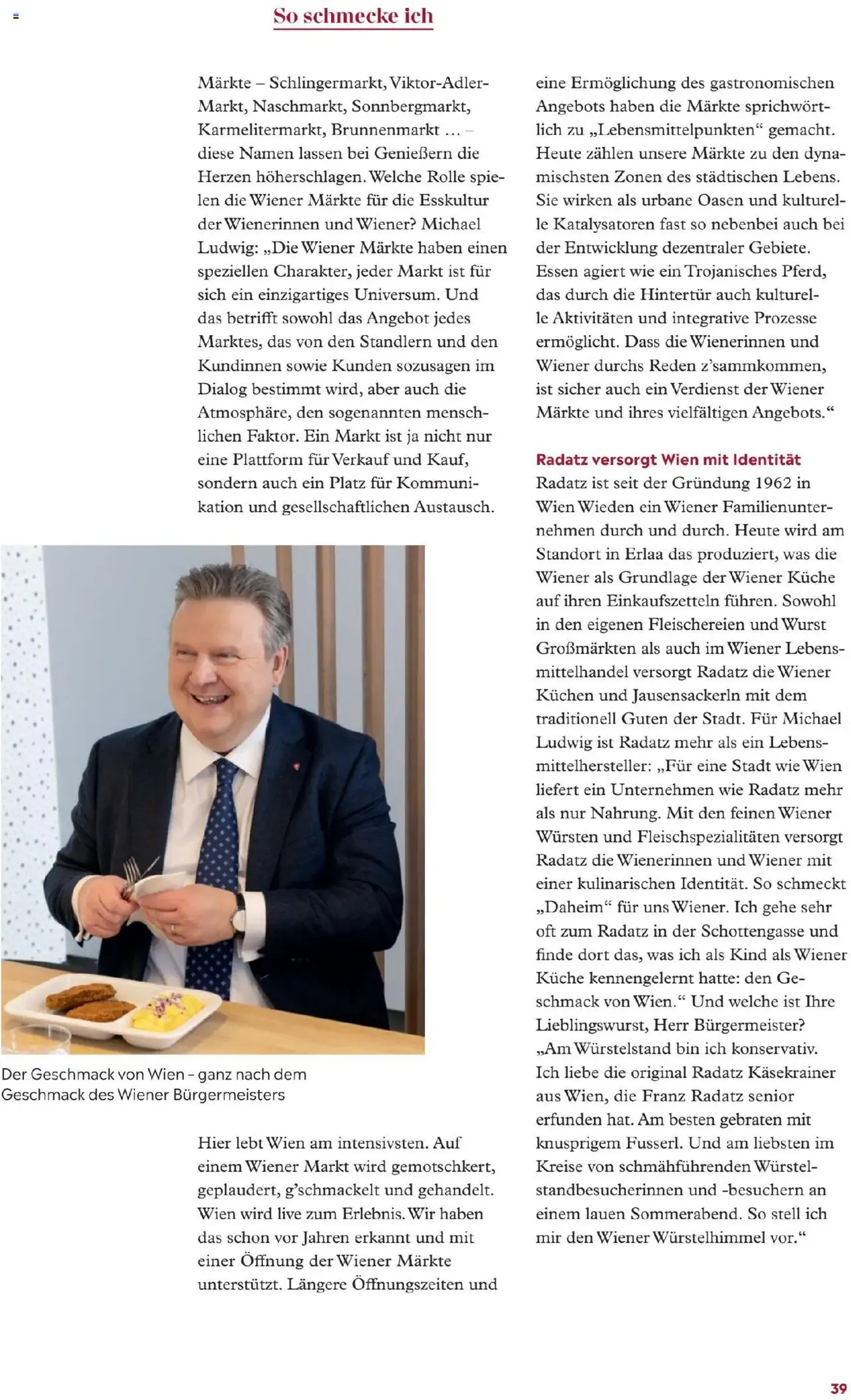 Radatz Schmeckt - Gültiger Prospekt ab 28.07.2025, Seite 39 von insgesamt 52