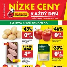 Biedronka leták - náhľad letáku platný od 22.01.2026