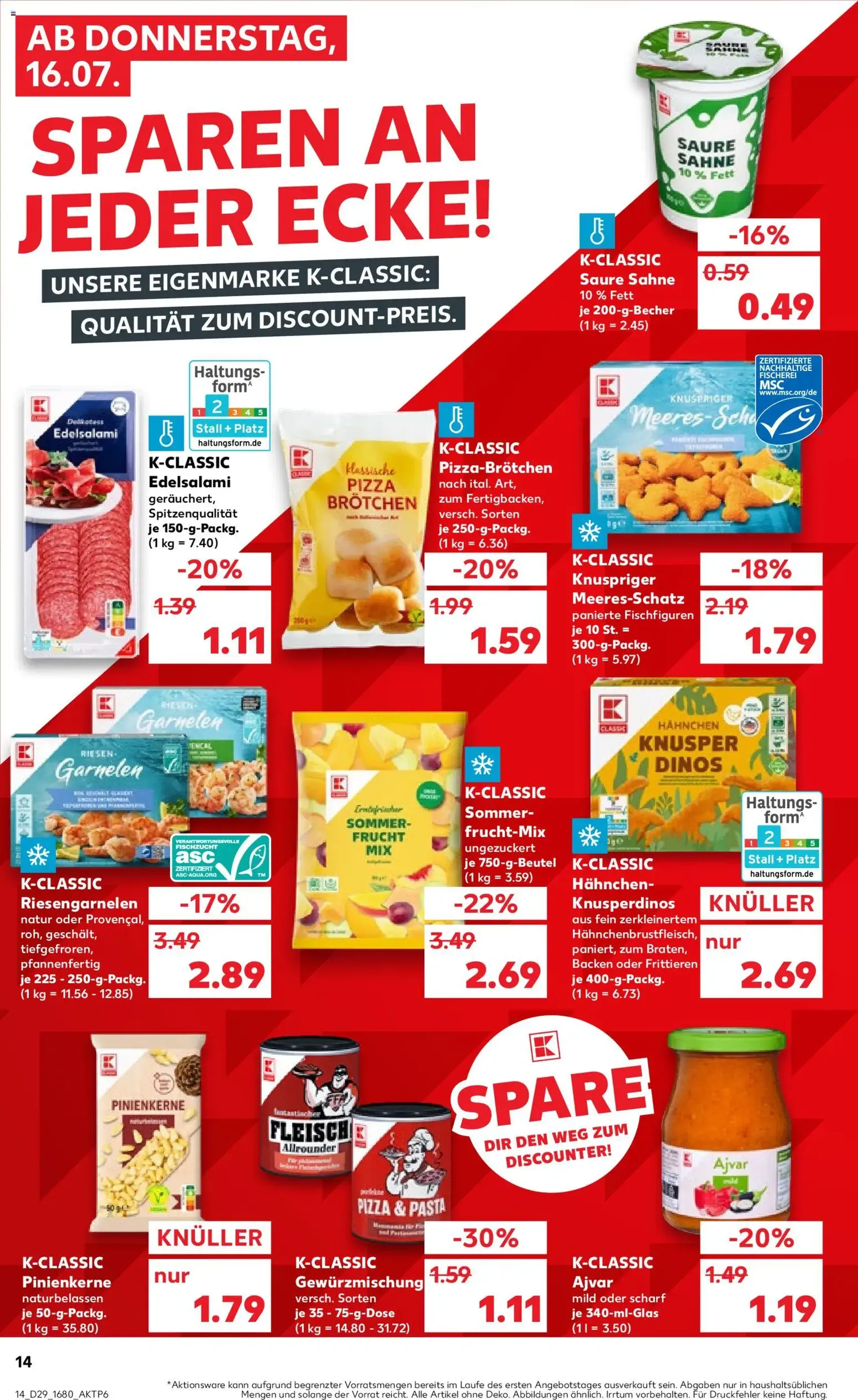 Kaufland DE -DE Folder - geldige folder vanaf 16-07-2026 pagina 14 van 56