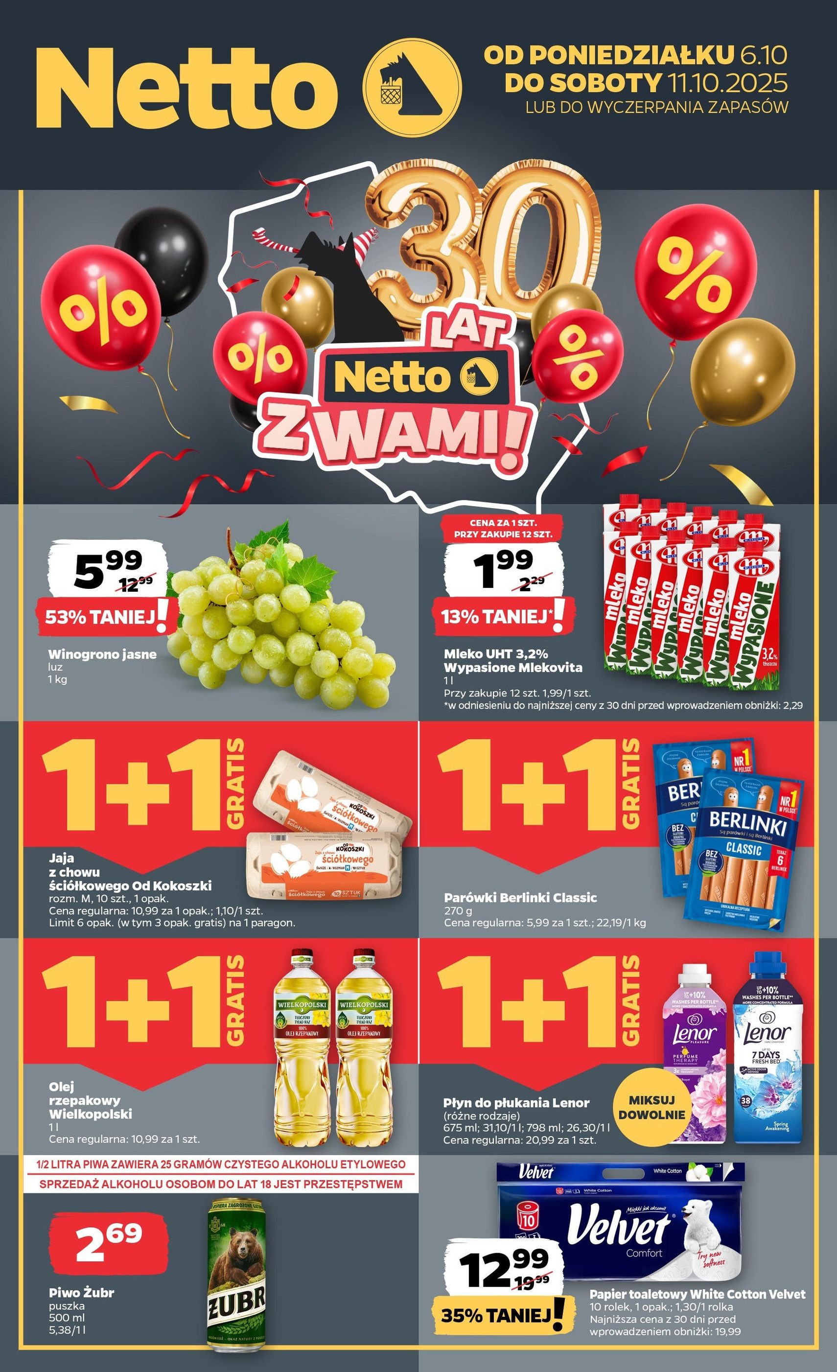 Netto gazetka - Spożywcza - ważny gazetka od 06.10.2025 strona 1 z 34