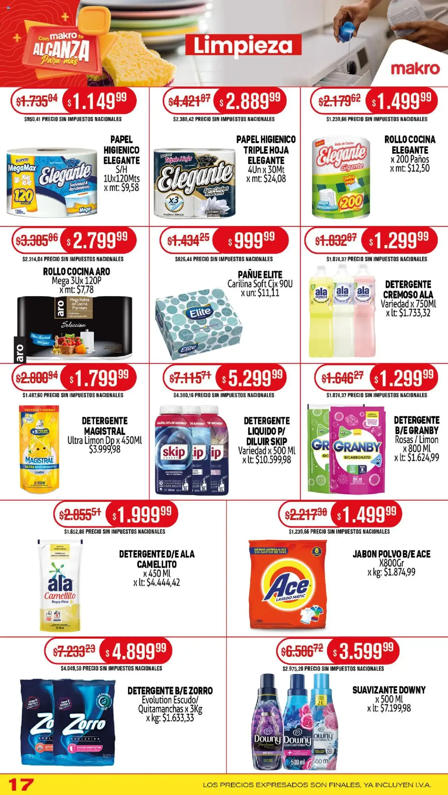 Makro ofertas - folleto válido desde 31/07/2025 página 17 de 19 Makro ofertas - folleto válido desde 31/07/2025 página 17 de 19
