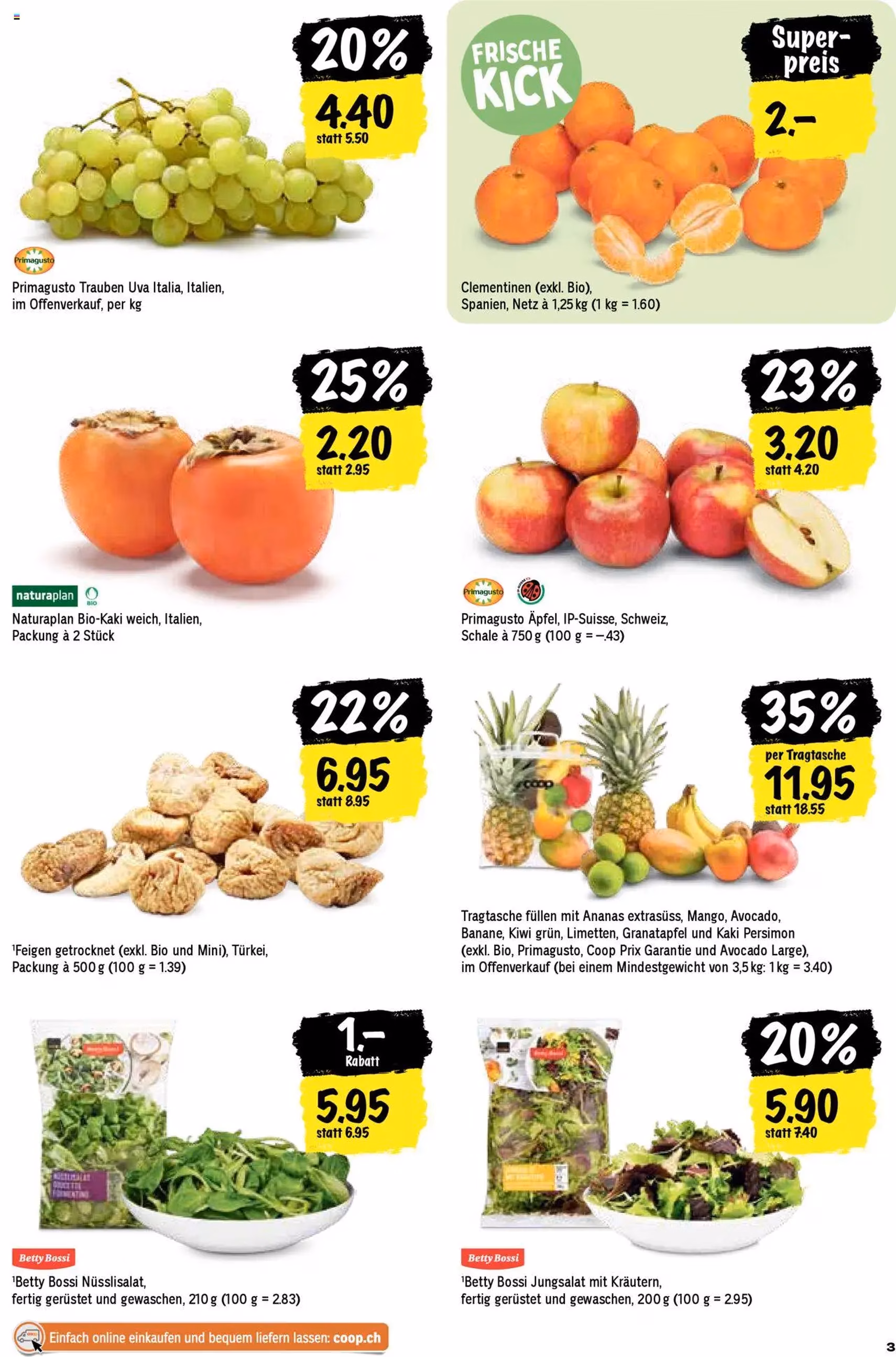 Coop Aktionen - Gültiger Prospekt ab 23.10.2025, Seite 3 von insgesamt 28 Coop Aktionen - Gültiger Prospekt ab 23.10.2025, Seite 3 von insgesamt 28