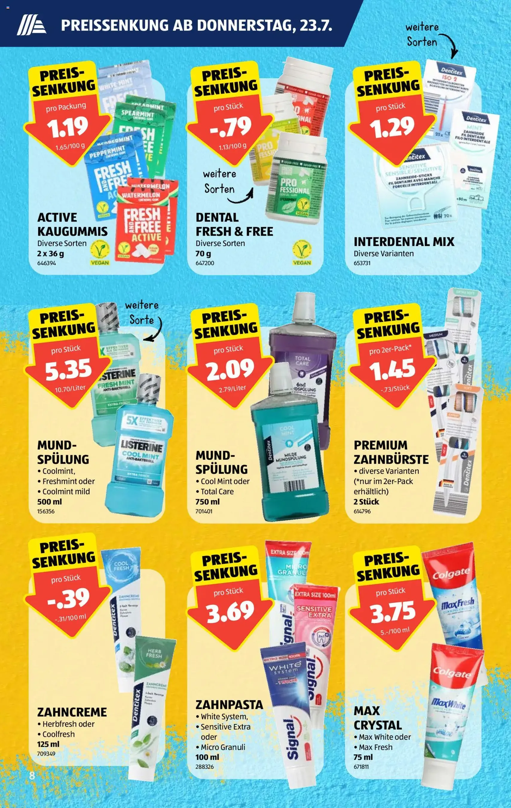 Aldi aktionen - Gültiger Prospekt ab 23.07.2026, Seite 8 von insgesamt 44