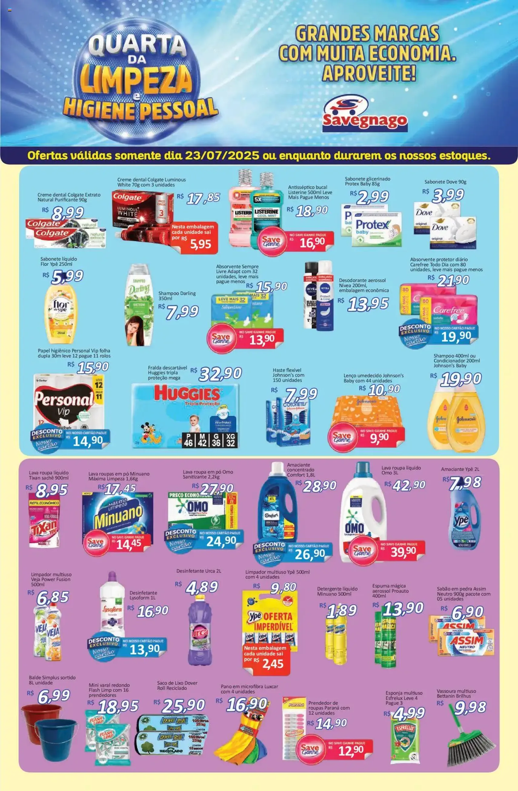 Savegnago - Ofertas da semana - folheto válido a partir de 23/07/2025 página 1 de 2