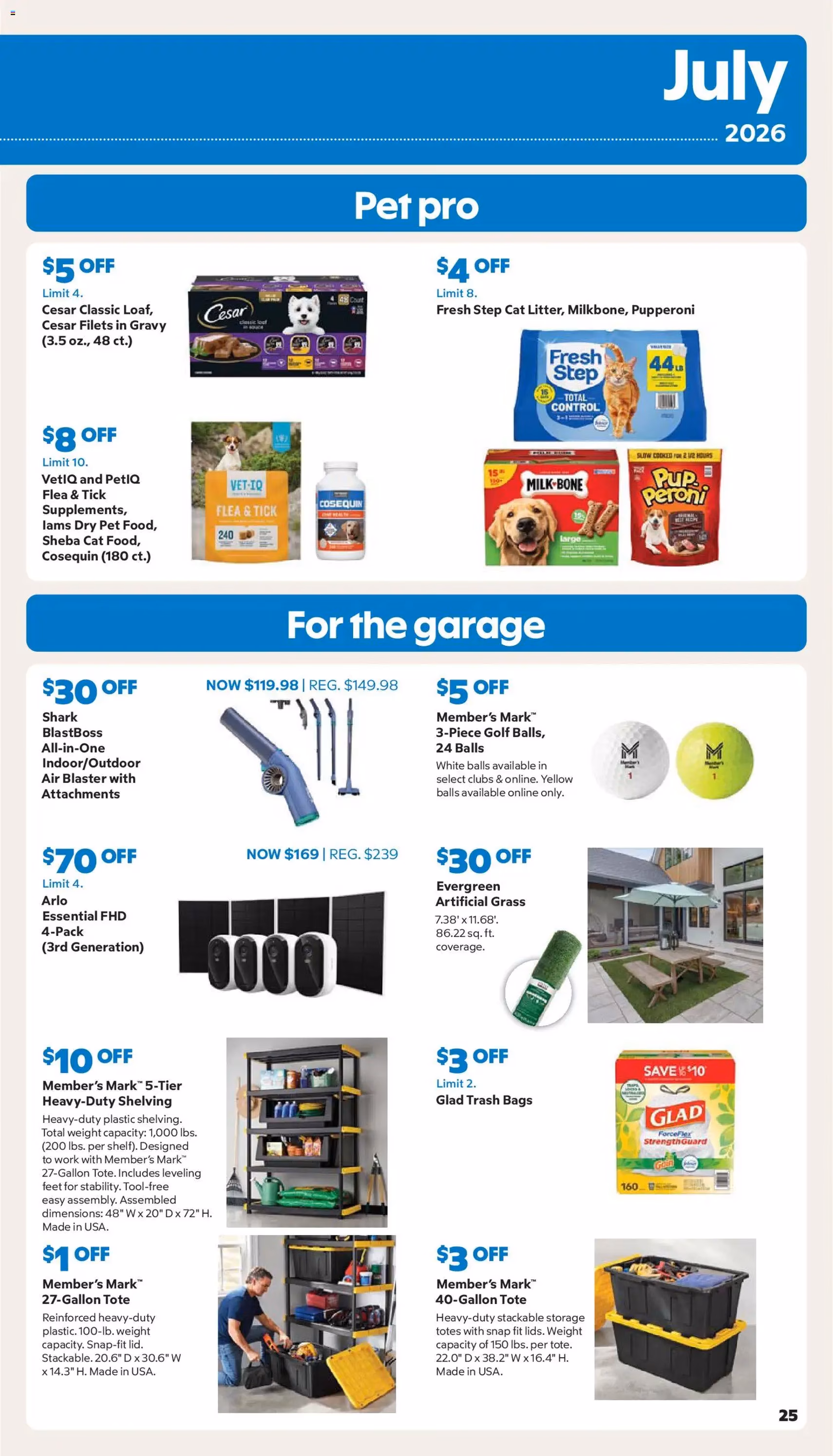 Sam's Club Instant Savings Book July 2026 - valid flyer from 07/22/2026, page 25 of 44
