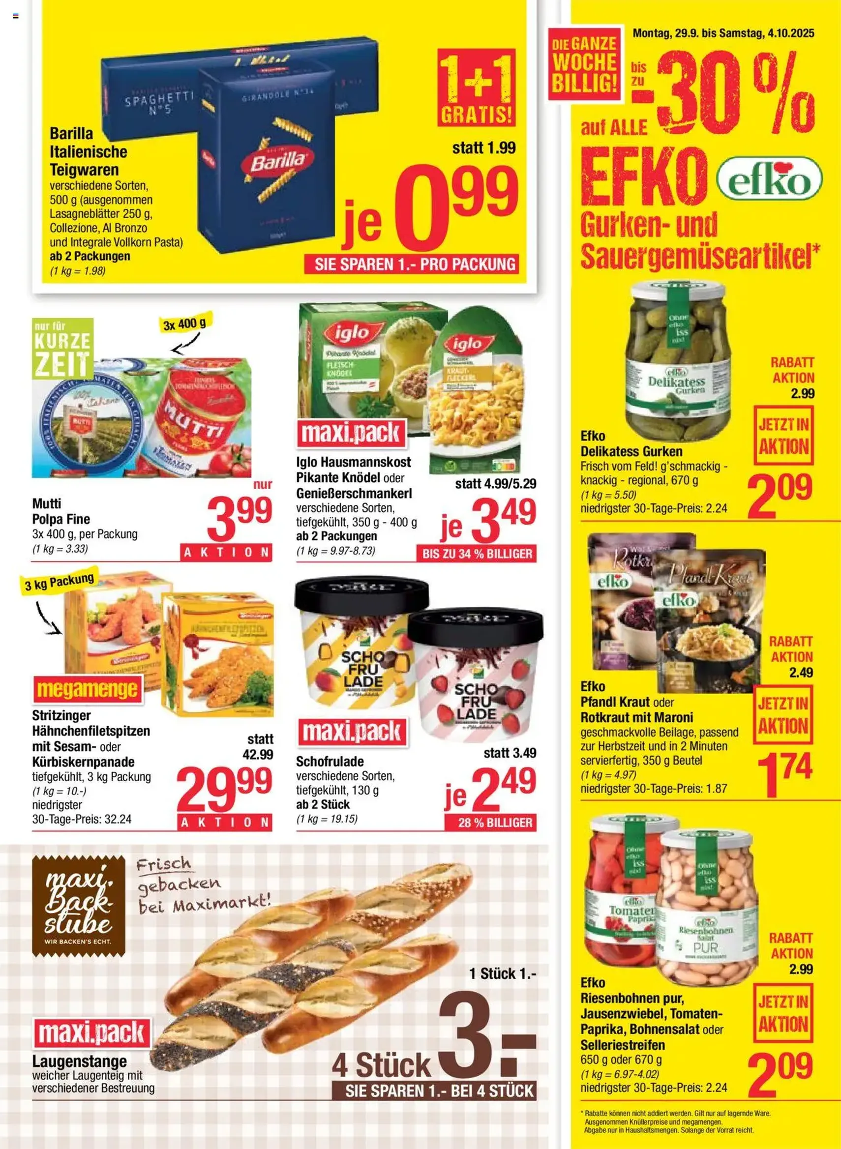 Maximarkt Flugblatt - Gültiger Prospekt ab 29.09.2025, Seite 9 von insgesamt 24