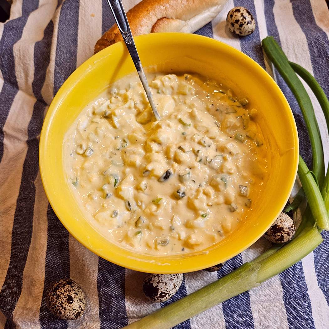 Vajíčkový šalát bez majonézy