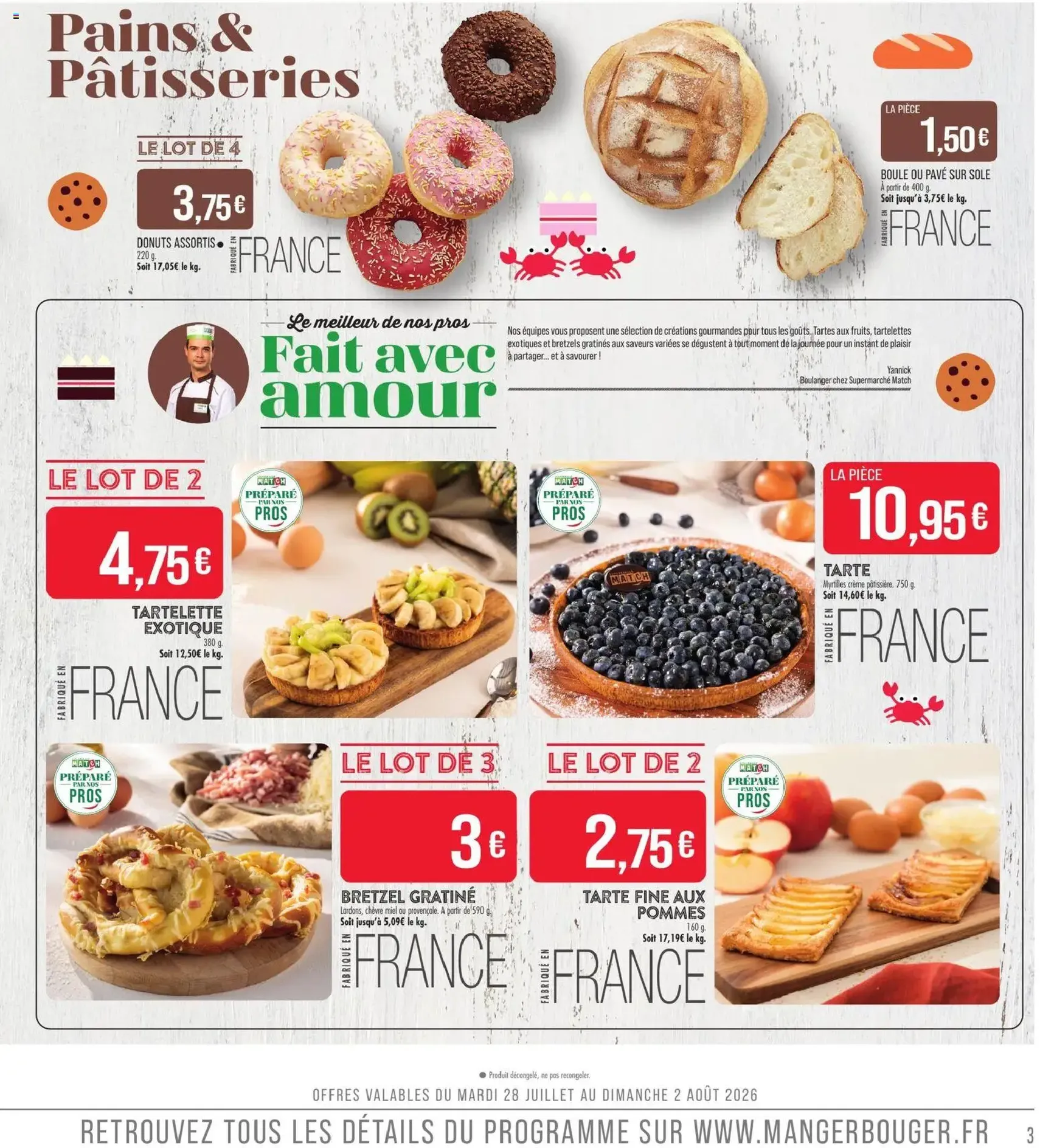 Match Supermarché catalogue - brochure valable à partir du 28/07/2026, page 3 sur 24