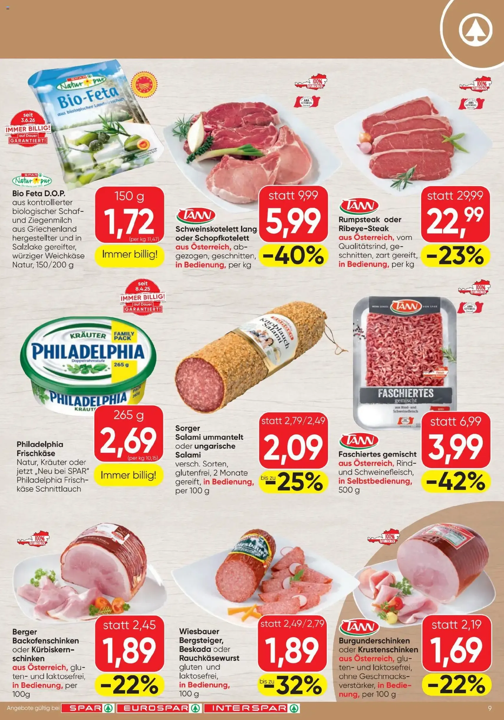 Spar - Flugblatt - Gültiger Prospekt ab 13.08.2026, Seite 9 von insgesamt 20
