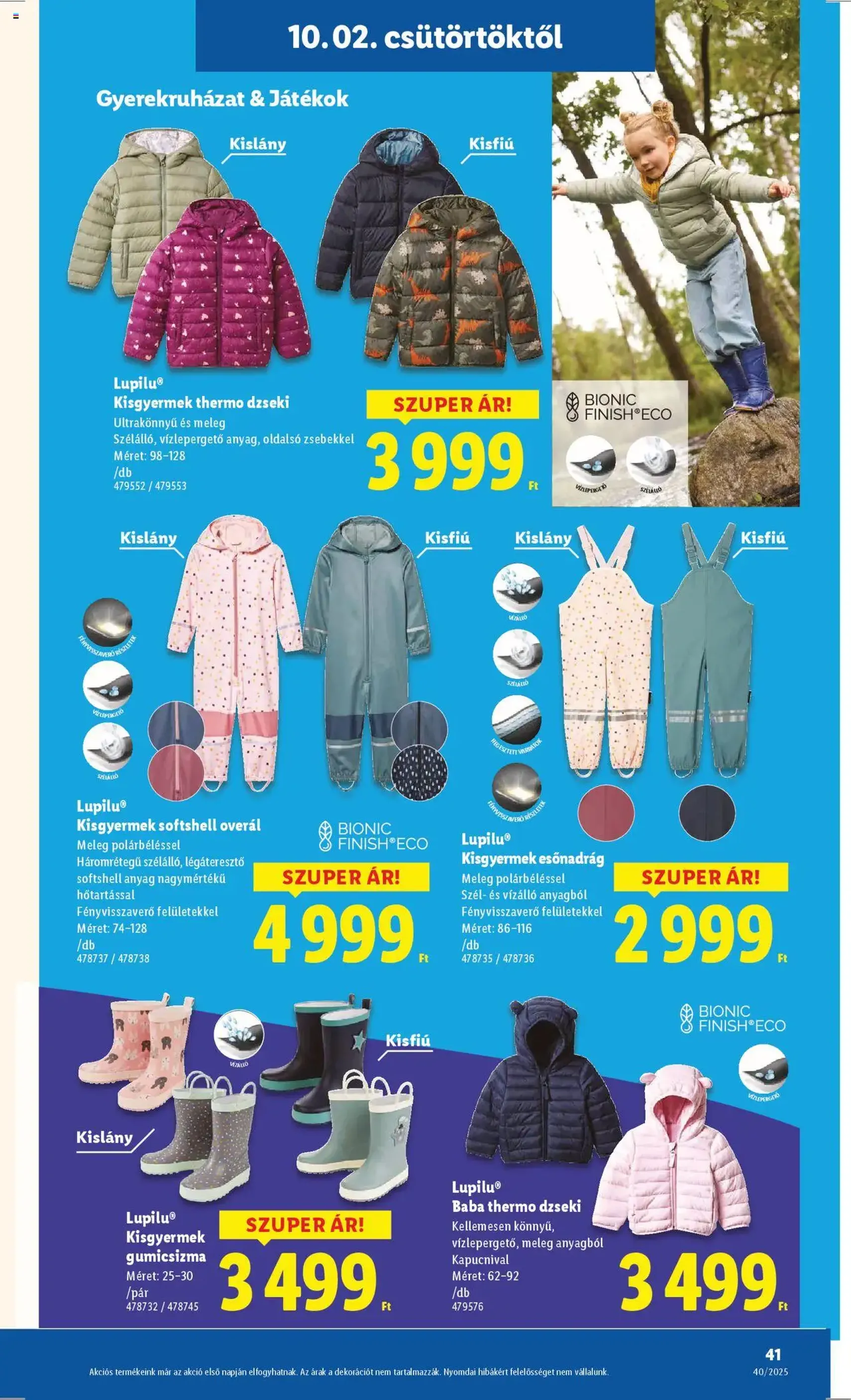 Lidl Akciós újság - 2025.10.02. érvényes szórólap 41 oldal 76 oldalból Lidl Akciós újság - 2025.10.02. érvényes szórólap 41 oldal 76 oldalból