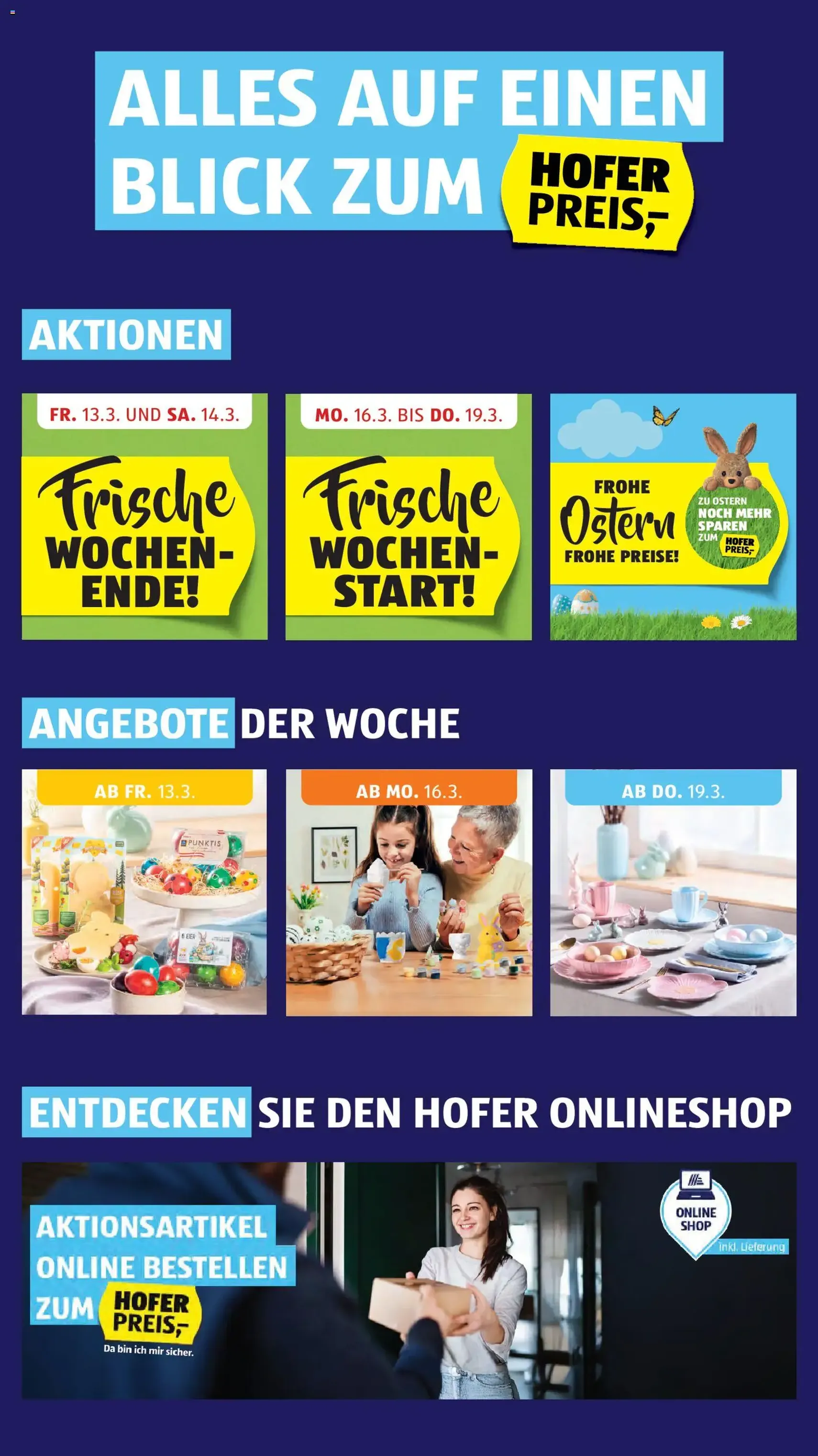 Hofer Flugblatt - Gültiger Prospekt ab 11.03.2026, Seite 2 von insgesamt 48