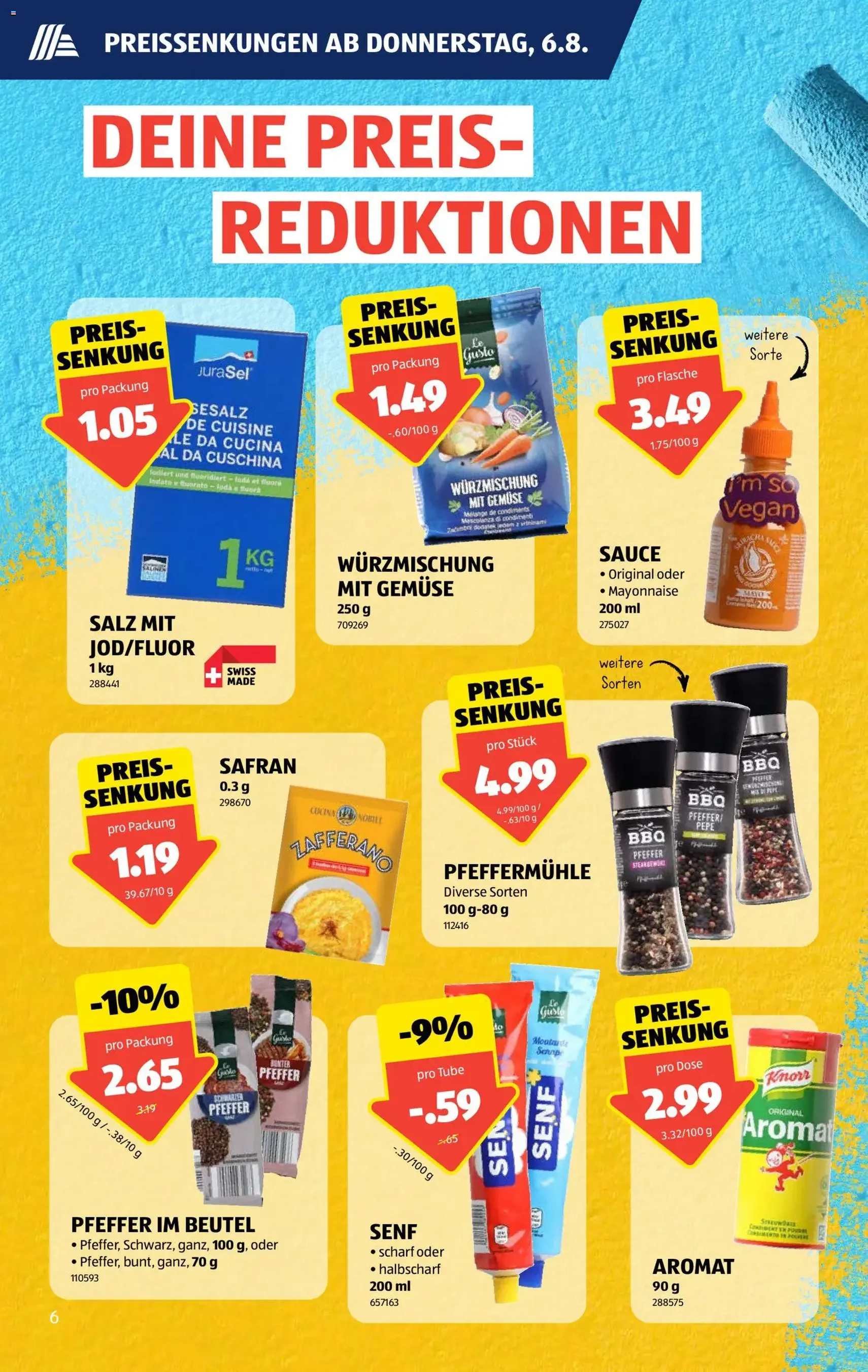 Aldi aktionen - Gültiger Prospekt ab 06.08.2026, Seite 6 von insgesamt 36
