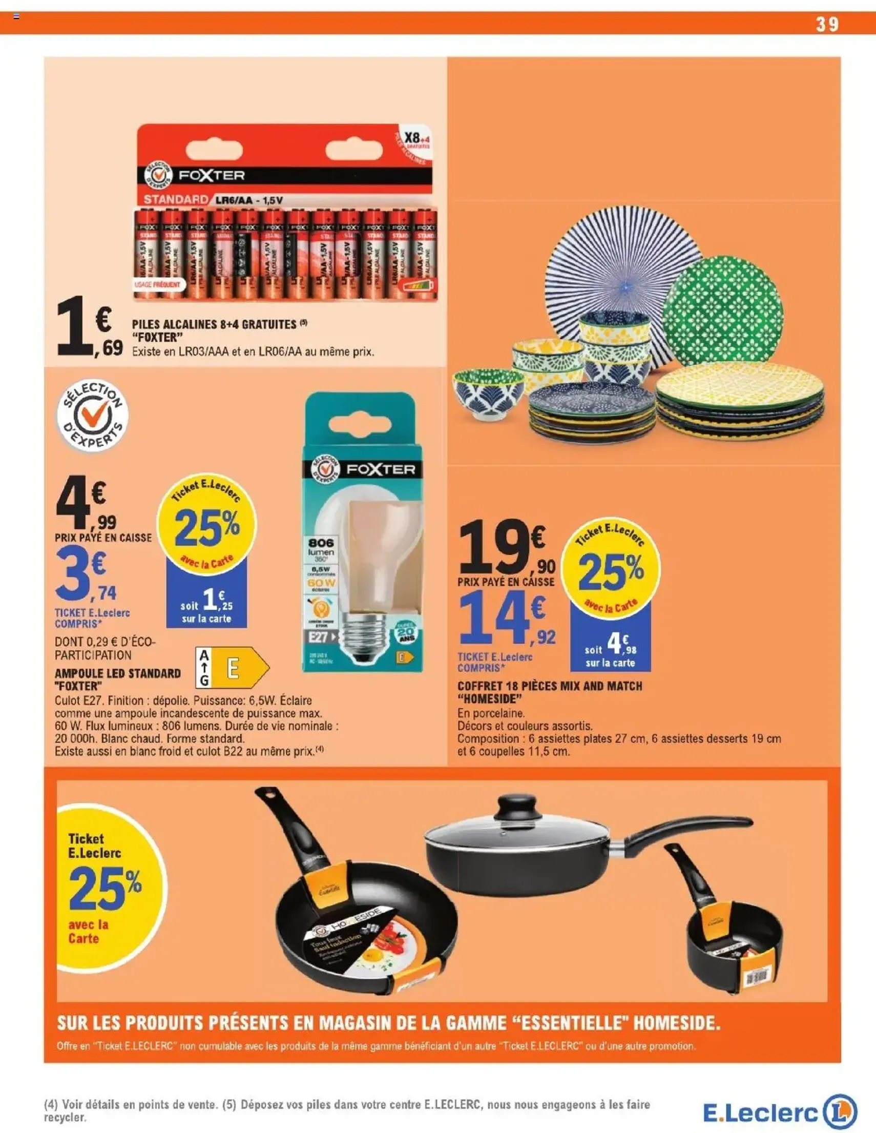 E.Leclerc catalogue semaine 34 - brochure valable à partir du 12/08/2025, page 39 sur 40