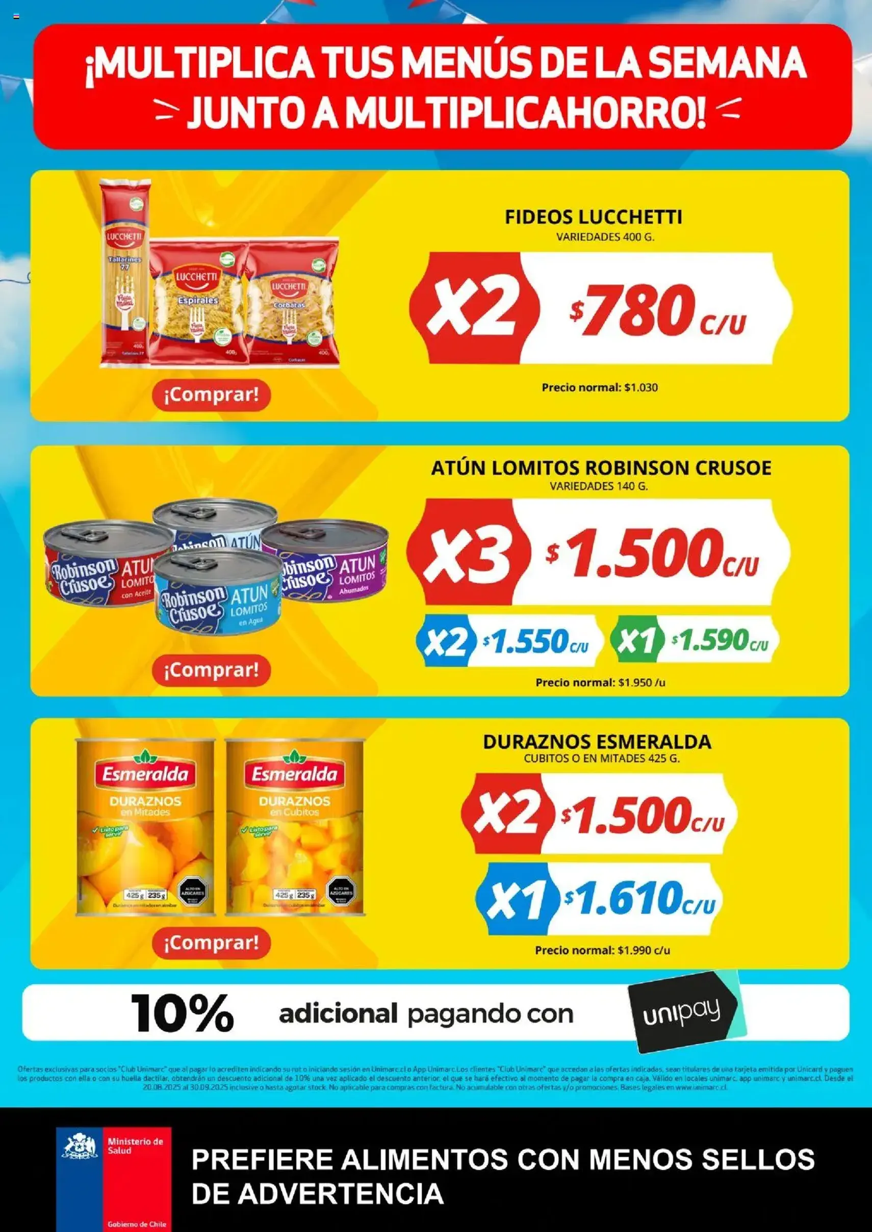Unimarc ofertas - folleto válido desde 19.08.2025 página 5 de 11 Unimarc ofertas - folleto válido desde 19.08.2025 página 5 de 11