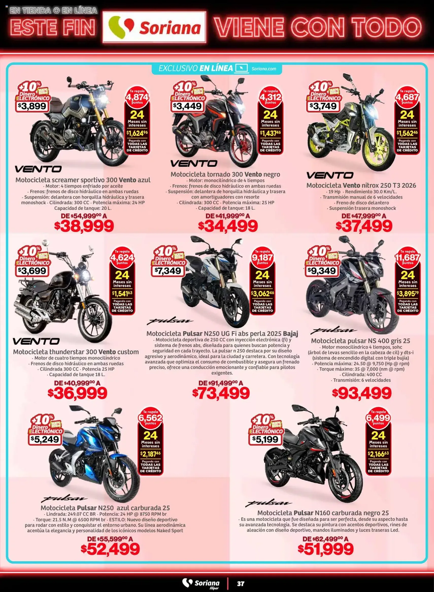 Soriana - Este fin Soriana viene con todo Híper Nacional - folleto válido desde 05/11/2025 página 37 de 38