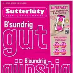 Sutterlüty Flugblatt - Prospekt Vorschau gültig ab 19.03.2026