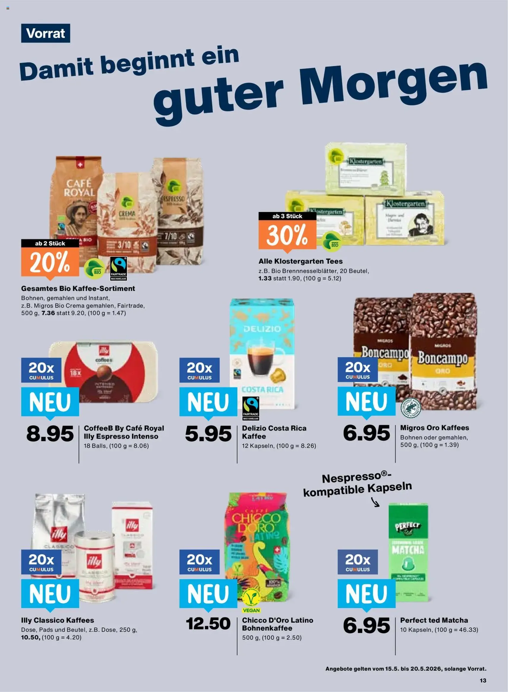 Migros aktionen - Gültiger Prospekt ab 15.05.2026, Seite 13 von insgesamt 24