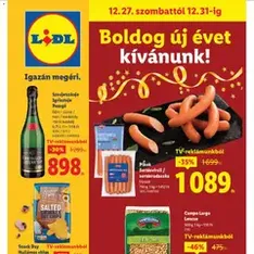 Lidl Akciós újság - szórólap előnézete érvényes 2025.12.27. -tól