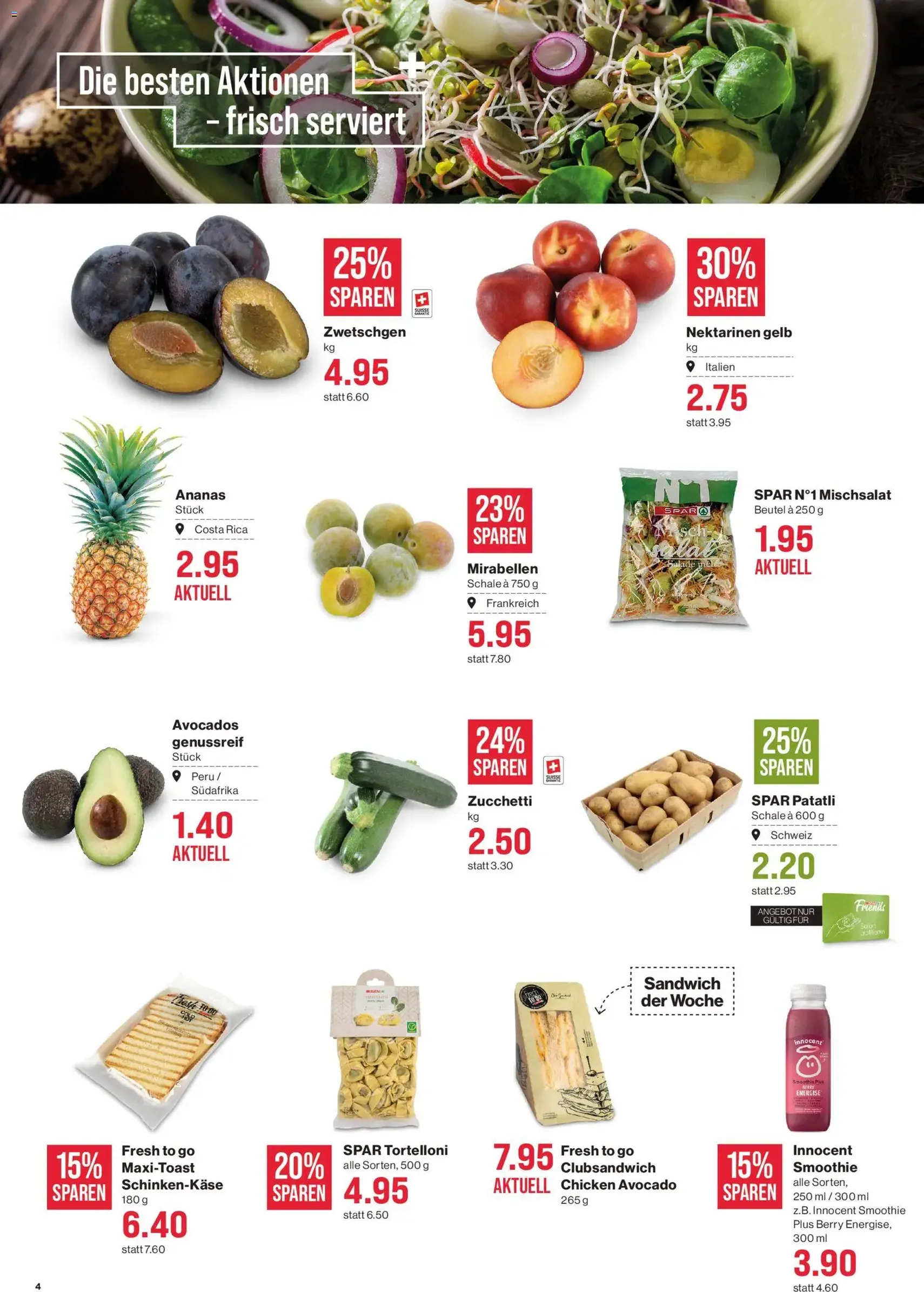 SPAR aktionen - Gültiger Prospekt ab 13.08.2026, Seite 4 von insgesamt 17
