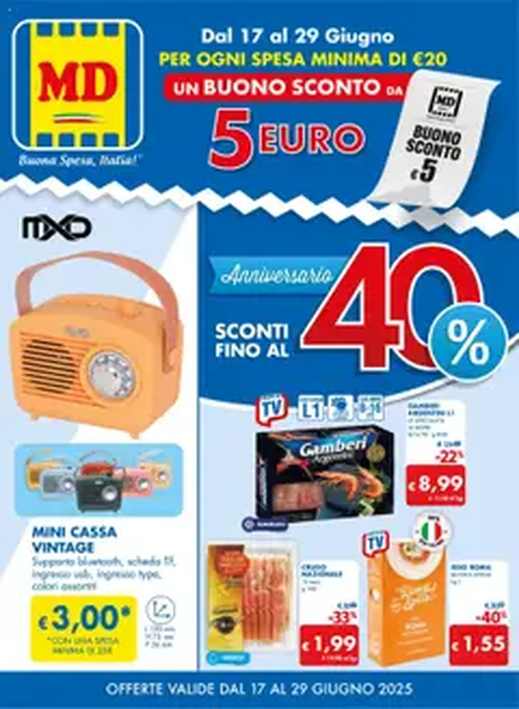 Volantino MD Discount - volantino valido dal 17/06/2025 pagina 1 di 1