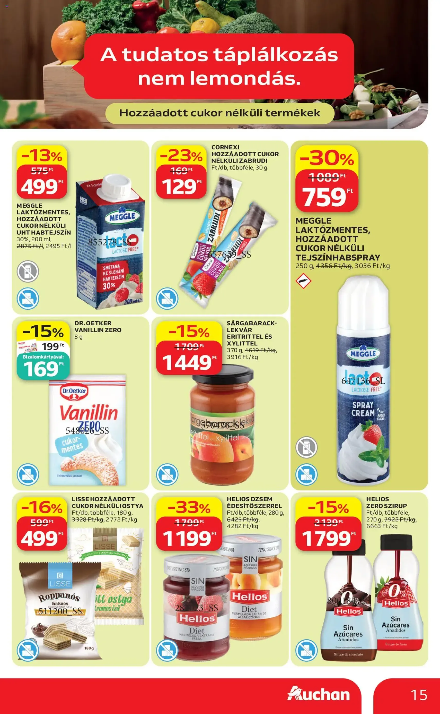 Auchan akciós újság - 2026.06.18. érvényes szórólap 15 oldal 40 oldalból