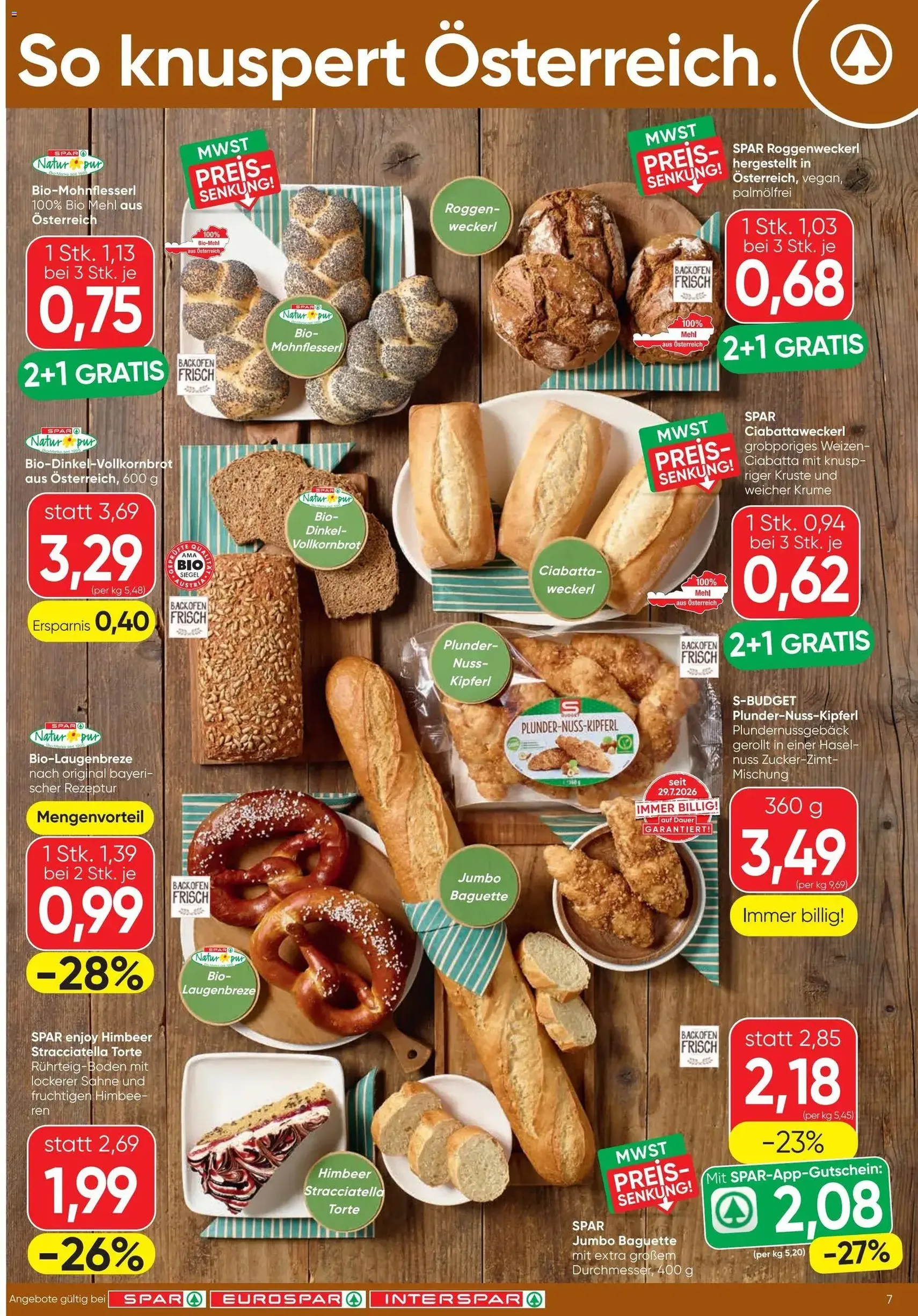 Spar - Flugblatt - Gültiger Prospekt ab 20.08.2026, Seite 7 von insgesamt 12