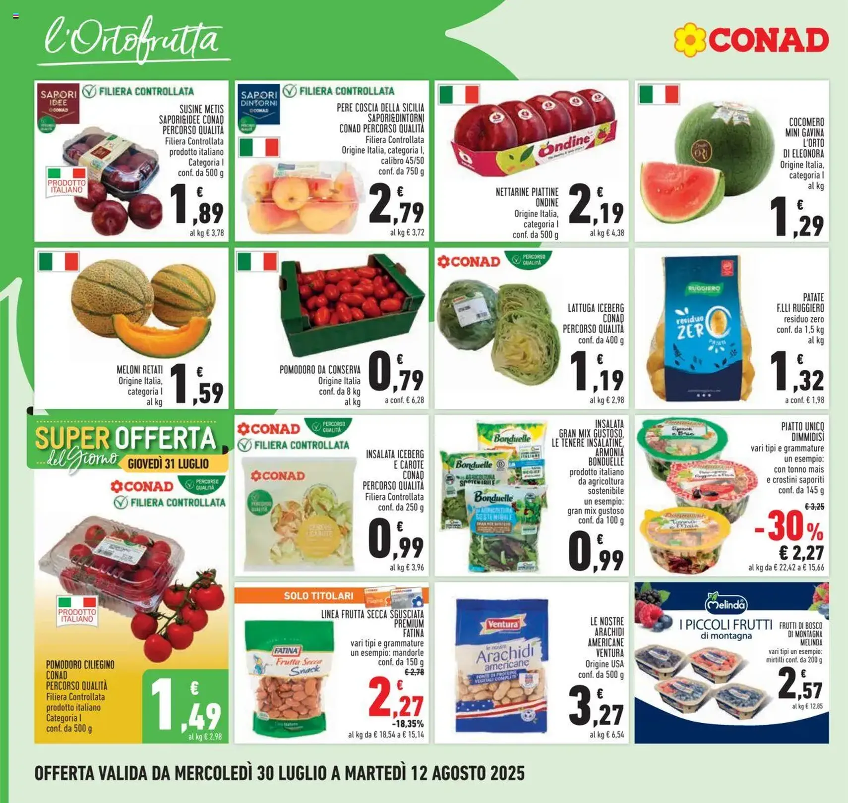 Volantino Conad - volantino valido dal 30/07/2025 pagina 8 di 24 Volantino Conad - volantino valido dal 30/07/2025 pagina 8 di 24