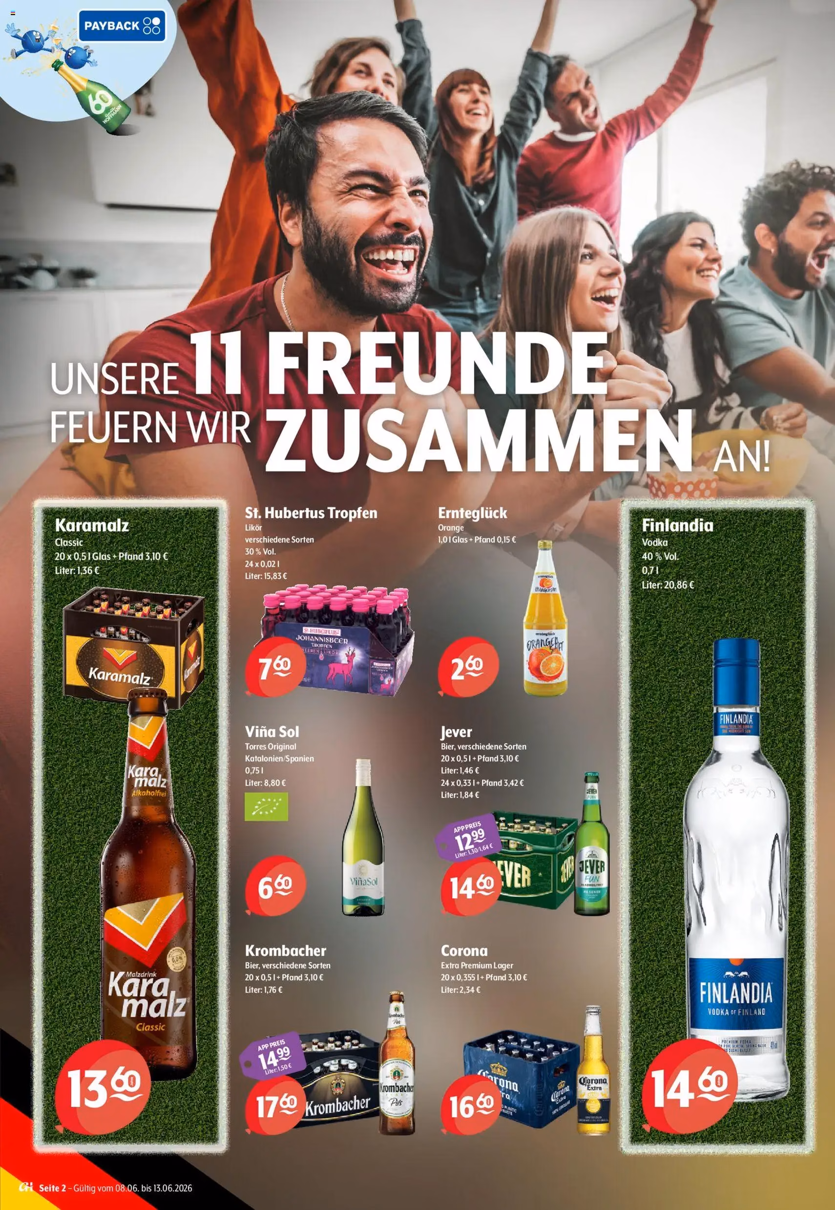 Trink und Spare Prospekt - Gültiger Prospekt ab 08.06.2026, Seite 2 von insgesamt 8