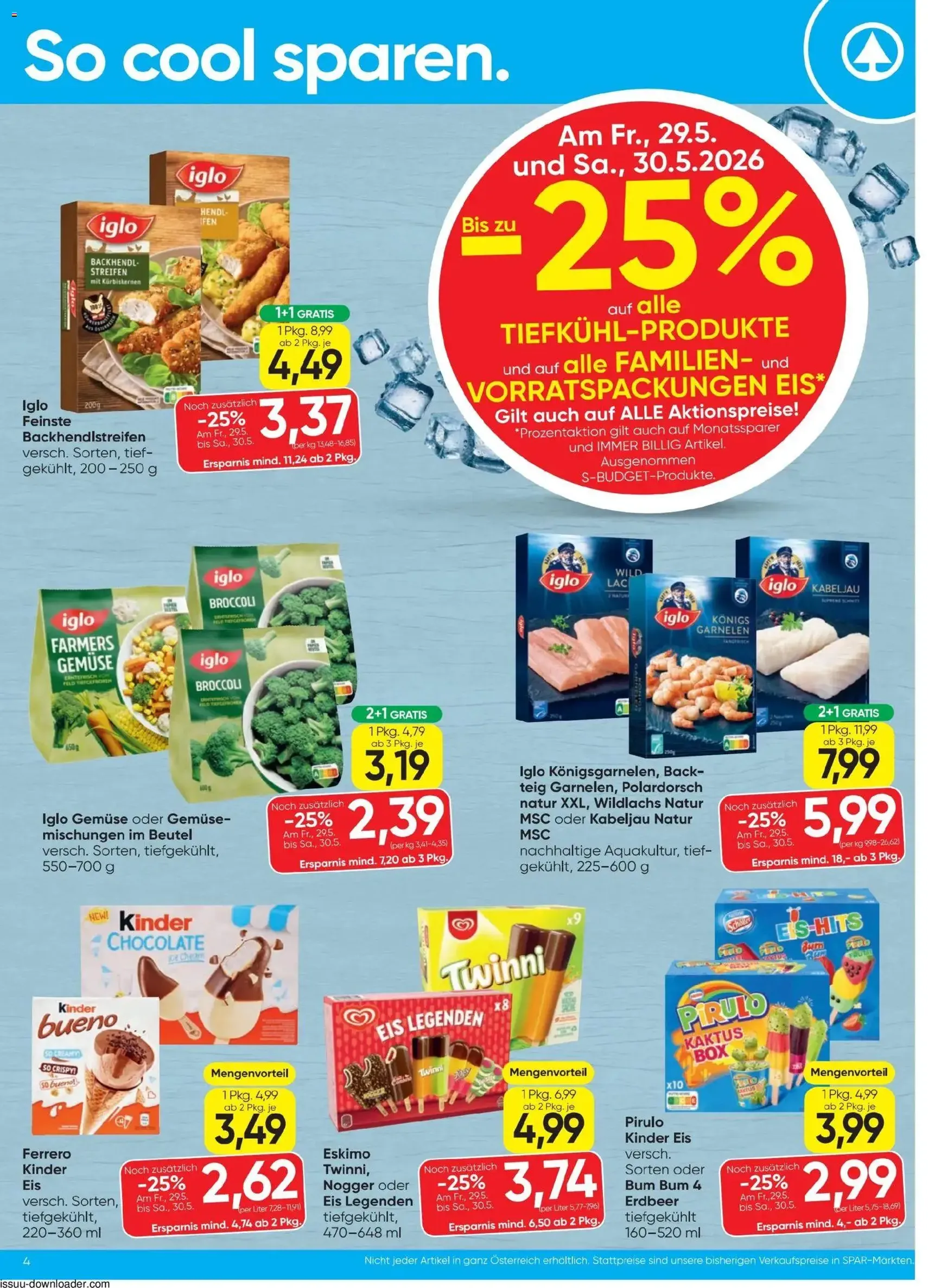 Spar - Flugblatt - Gültiger Prospekt ab 28.05.2026, Seite 4 von insgesamt 12