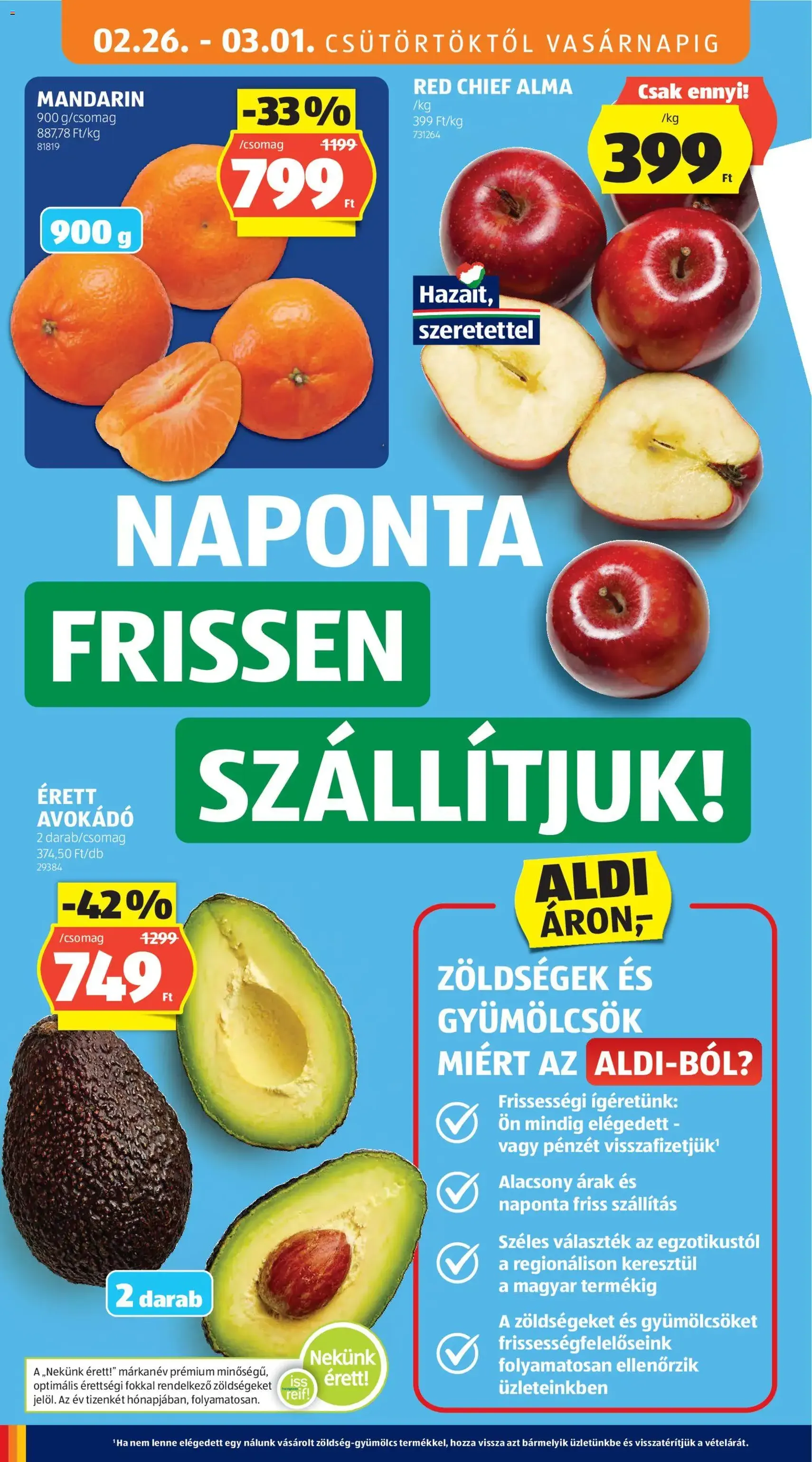 Aldi Akciós újság - 2026.02.26. érvényes szórólap 6 oldal 52 oldalból