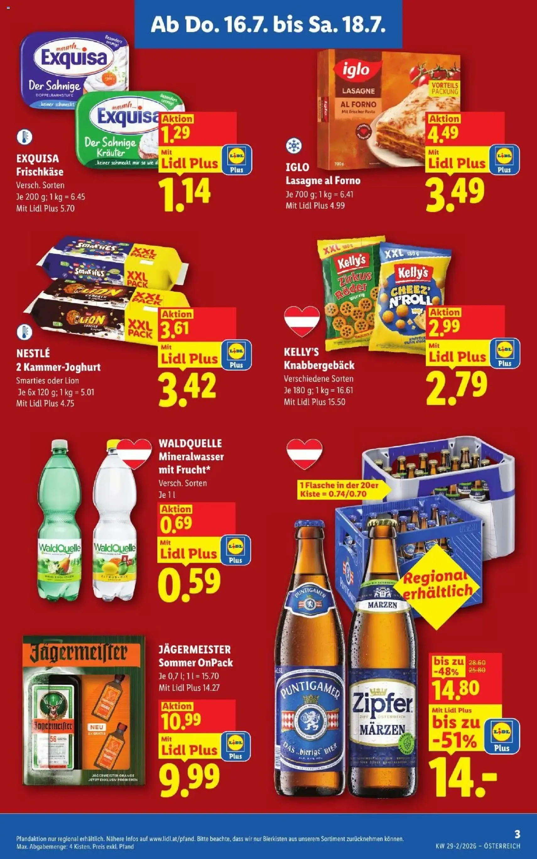 Lidl - Flugblatt - Gültiger Prospekt ab 16.07.2026, Seite 3 von insgesamt 54