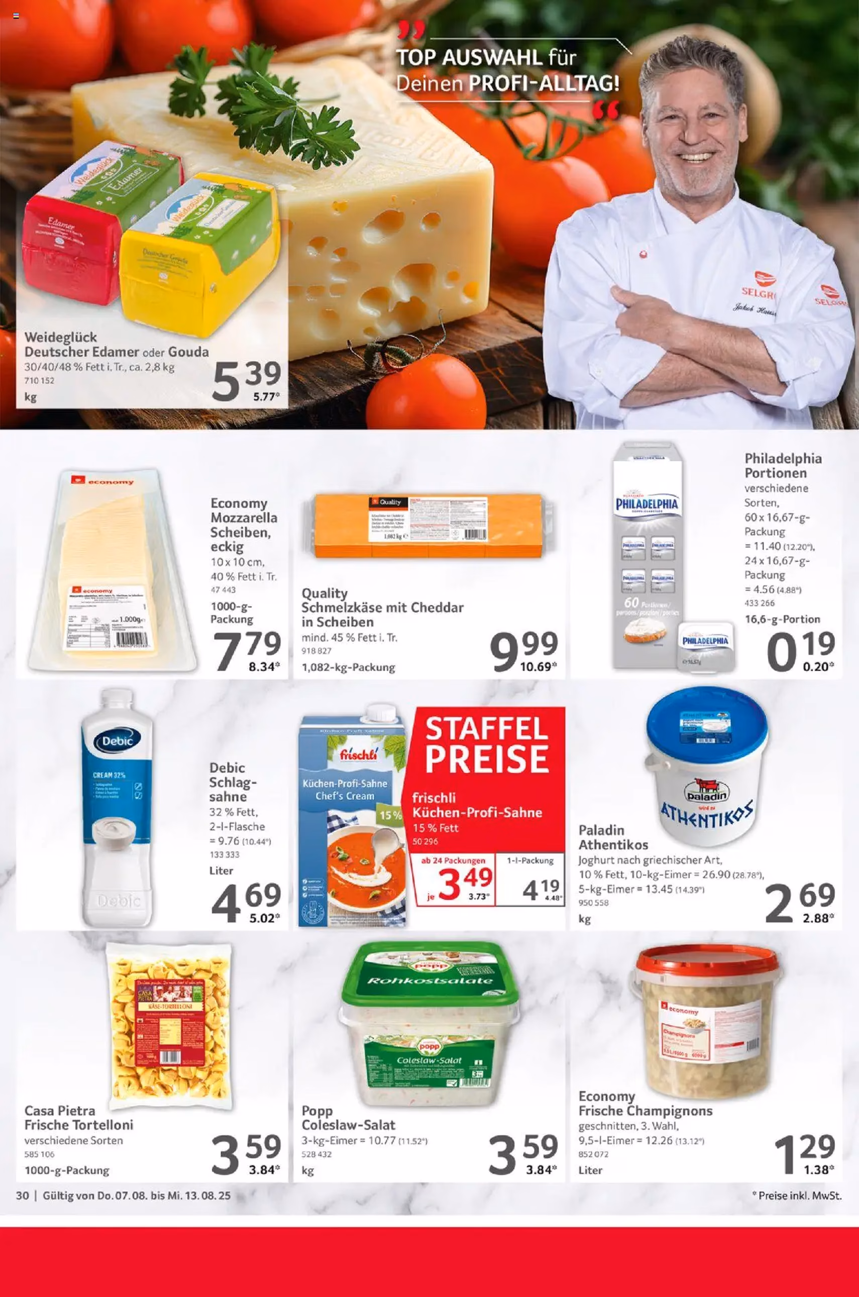 Selgros Prospekt - Gültiger Prospekt ab 07.08.2025, Seite 30 von insgesamt 32 Selgros Prospekt - Gültiger Prospekt ab 07.08.2025, Seite 30 von insgesamt 32