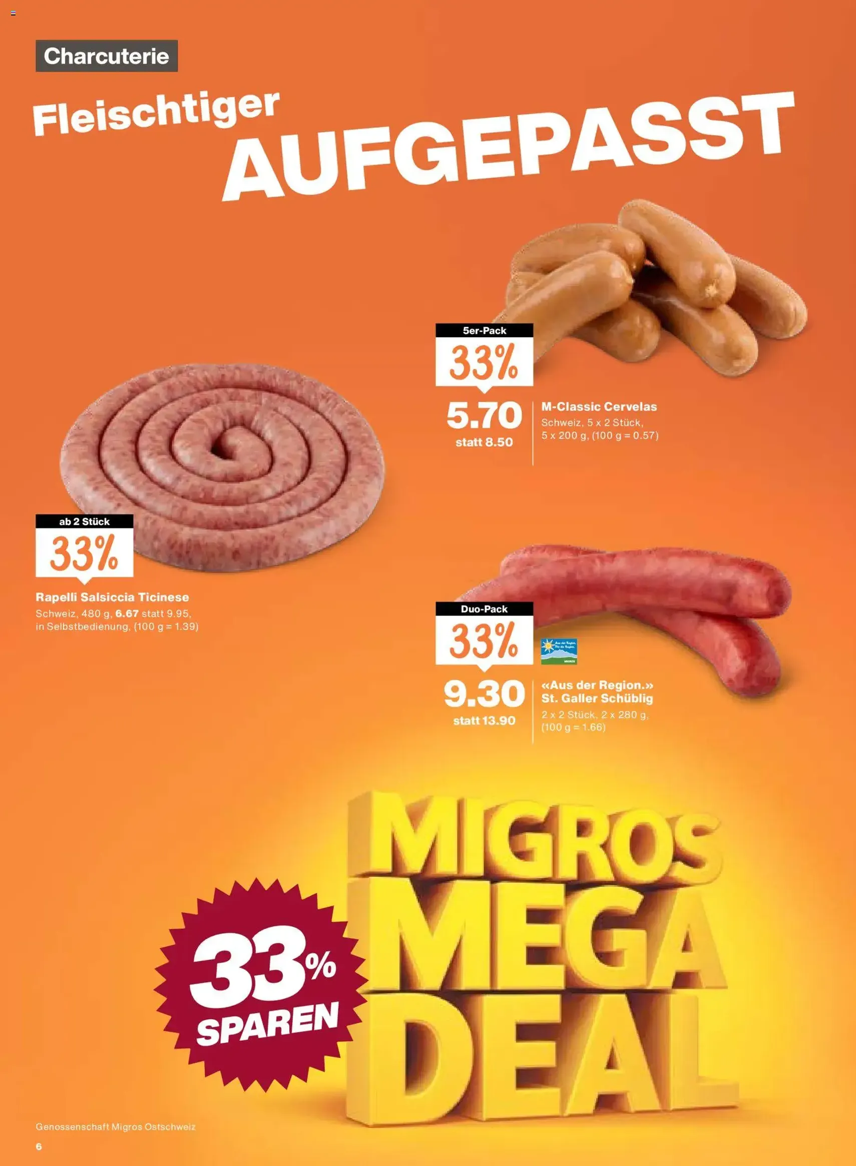 Migros aktionen - Gültiger Prospekt ab 27.08.2026, Seite 6 von insgesamt 20