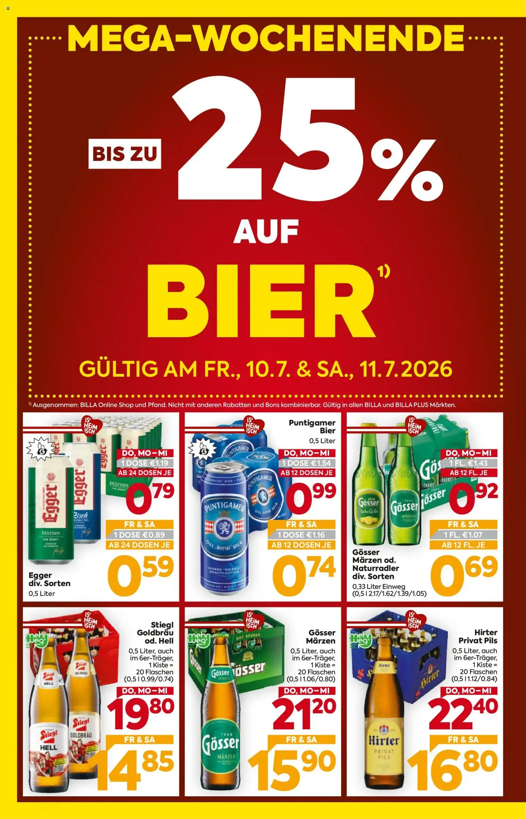 Billa - Flugblatt - Gültiger Prospekt ab 09.07.2026, Seite 2 von insgesamt 16