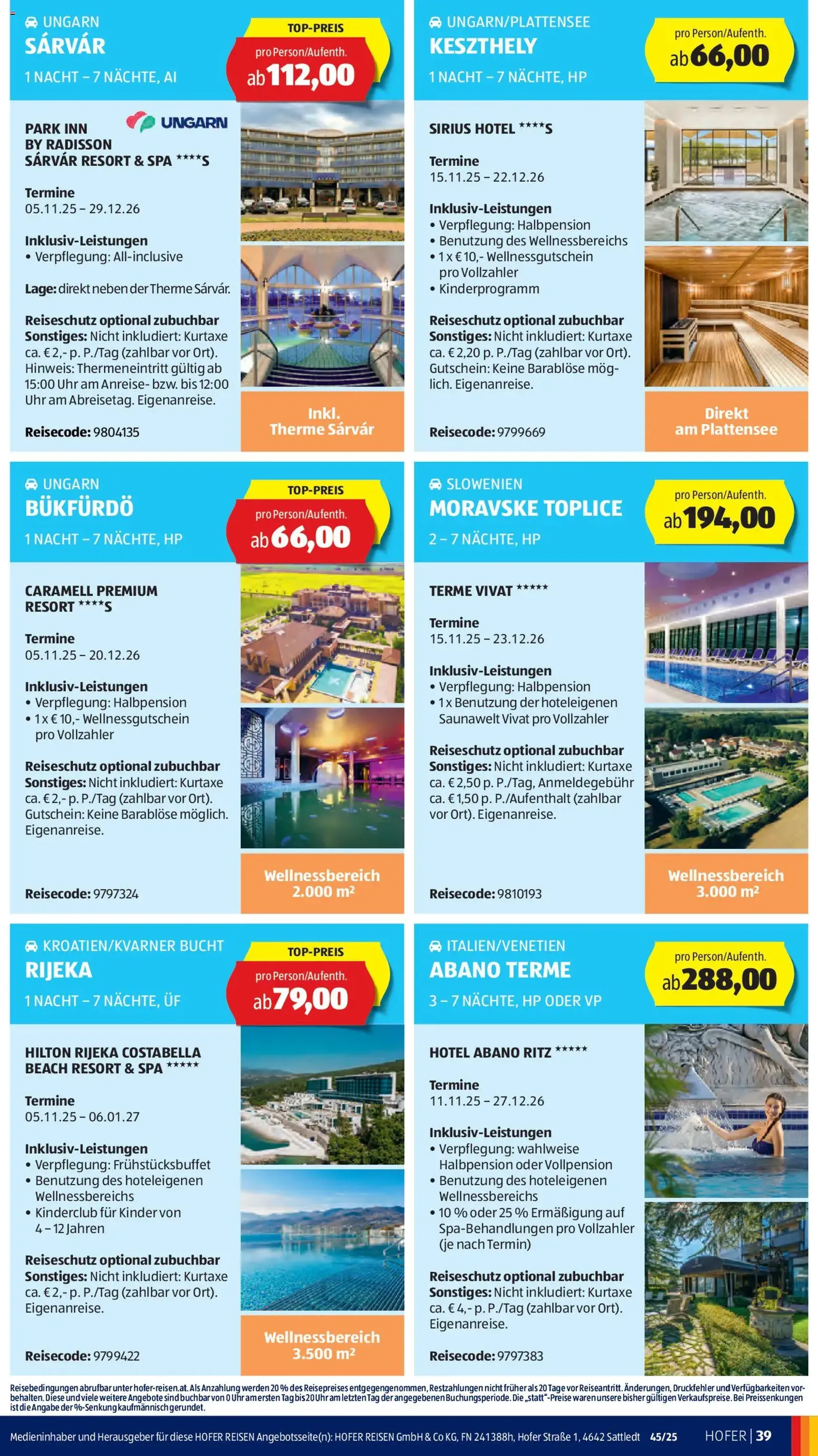 Hofer AT Akciós újság - 2025.10.31. érvényes szórólap 43 oldal 45 oldalból
