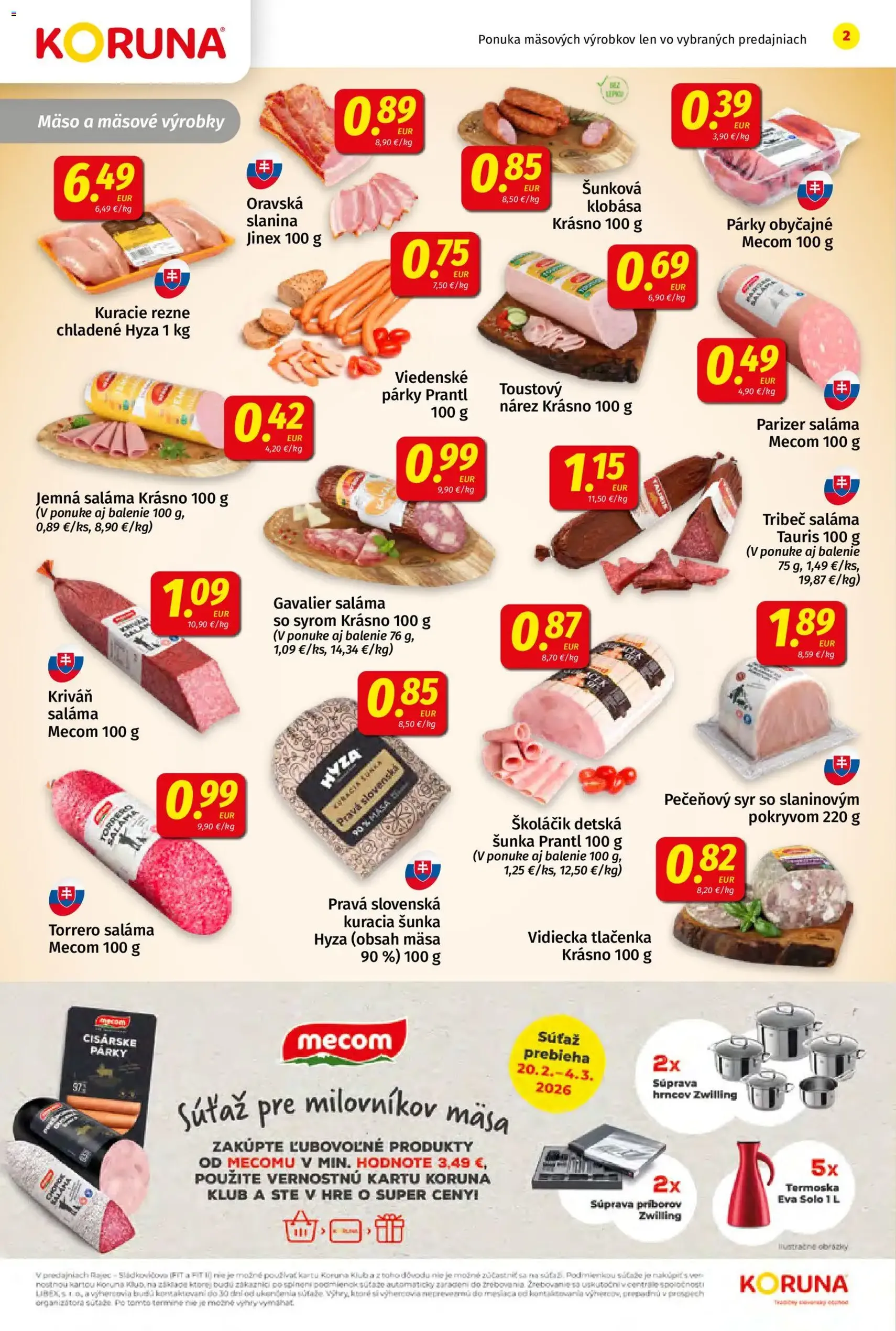 Koruna leták - platný leták od 20.02.2026 strana 2 z 24