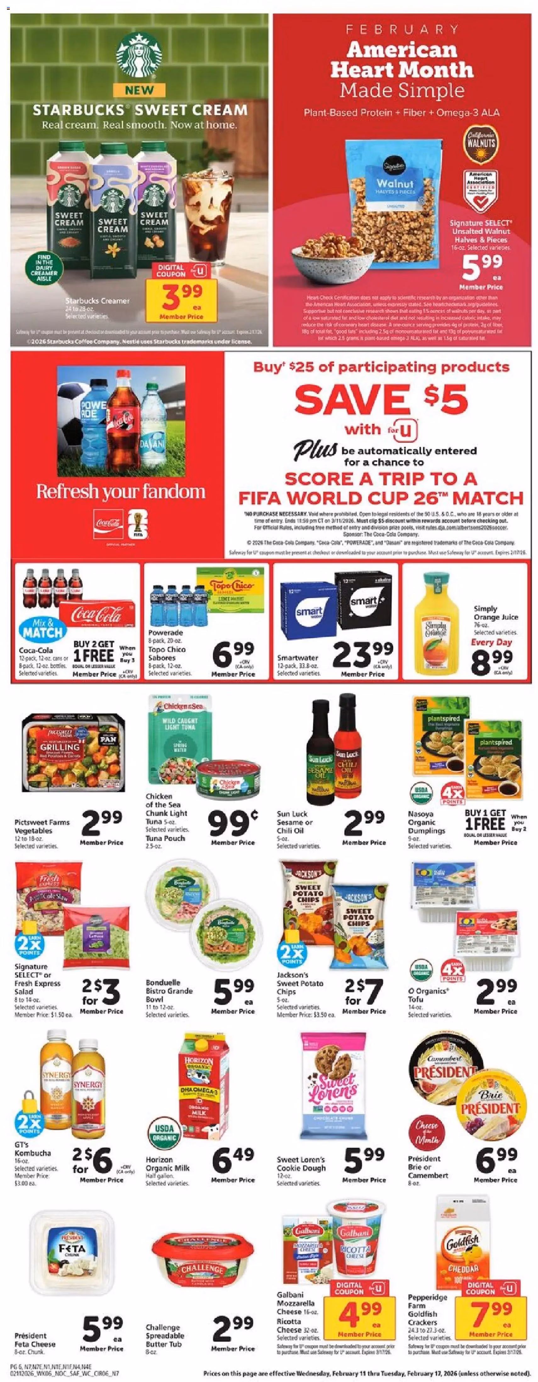 Safeway Weekly Ad - valid flyer from 02/11/2026, page 6 of 9