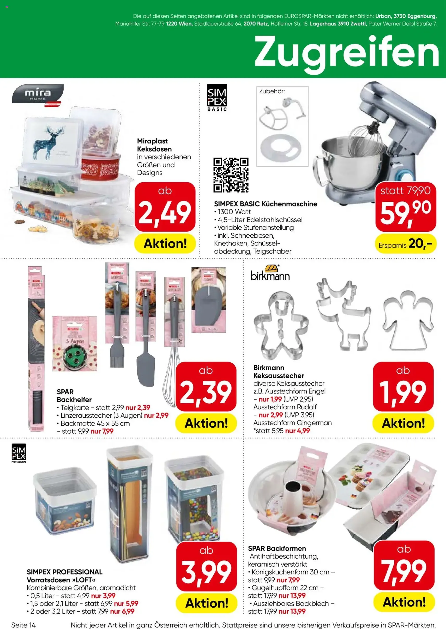 Eurospar Flugblatt - Gültiger Prospekt ab 08.10.2026, Seite 14 von insgesamt 16