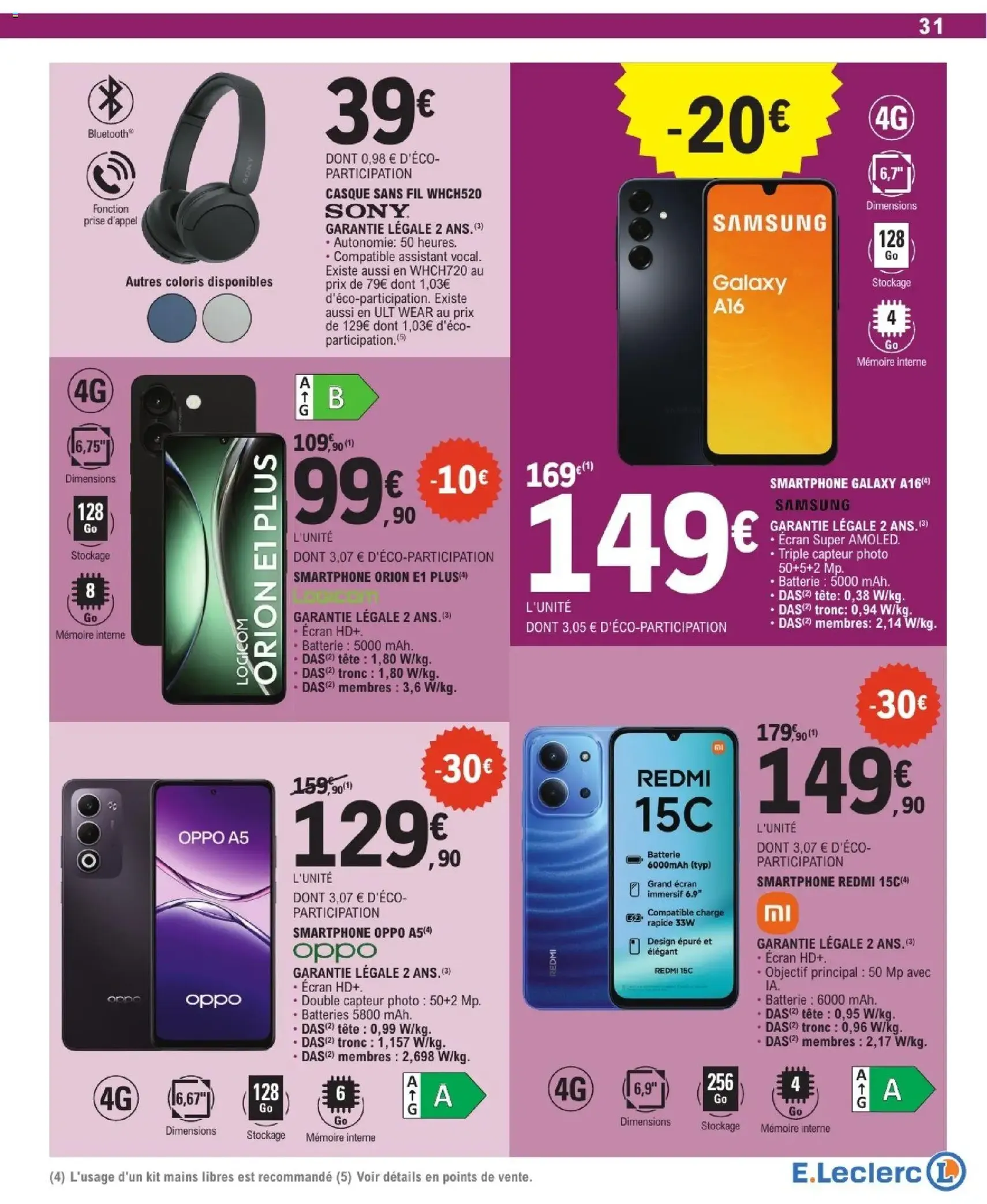 E.Leclerc catalogue de la semaine 20 - brochure valable à partir du 12/05/2026, page 31 sur 32