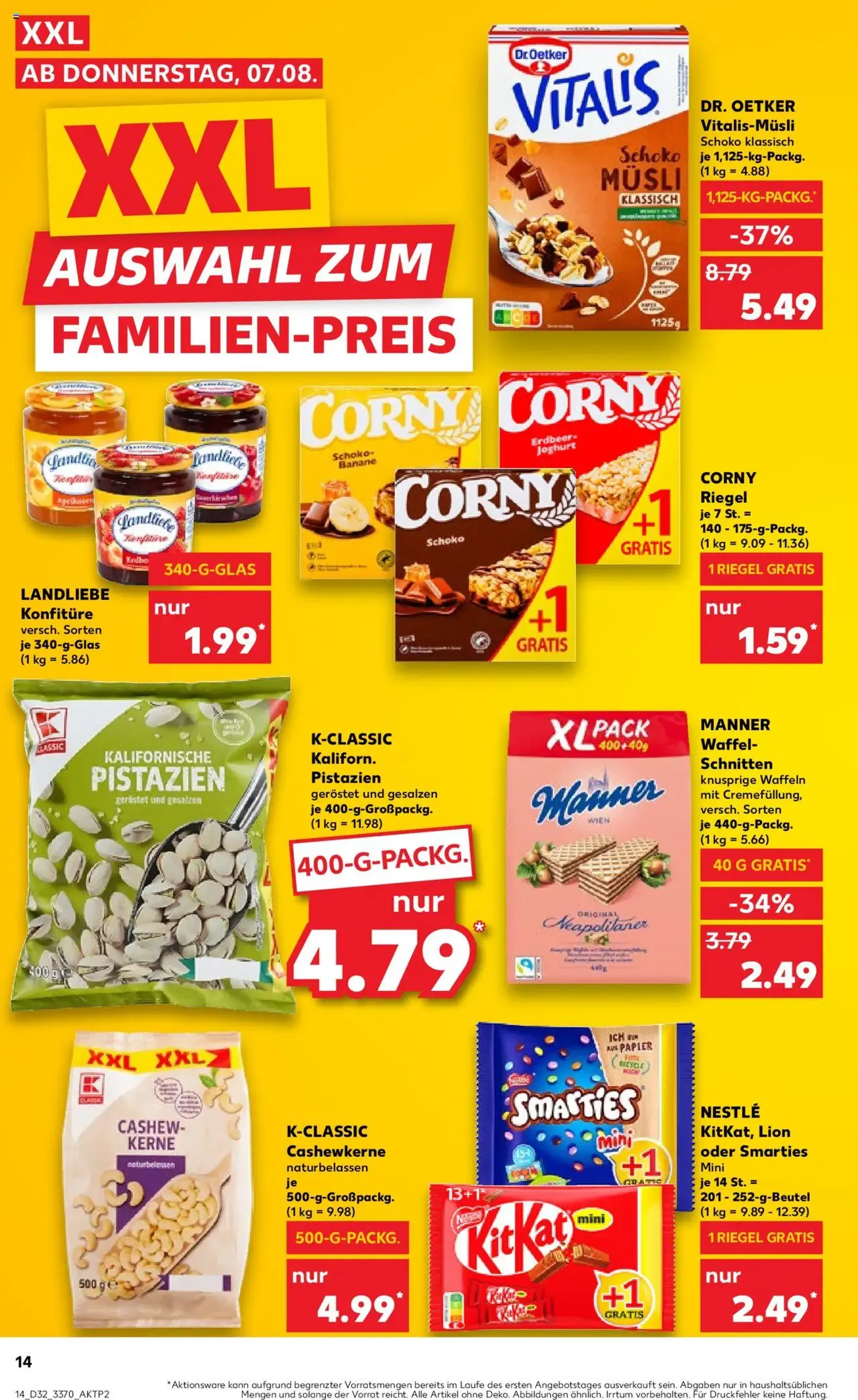 Kaufland Prospekt - Gültiger Prospekt ab 07.08.2025, Seite 14 von insgesamt 60 Kaufland Prospekt - Gültiger Prospekt ab 07.08.2025, Seite 14 von insgesamt 60