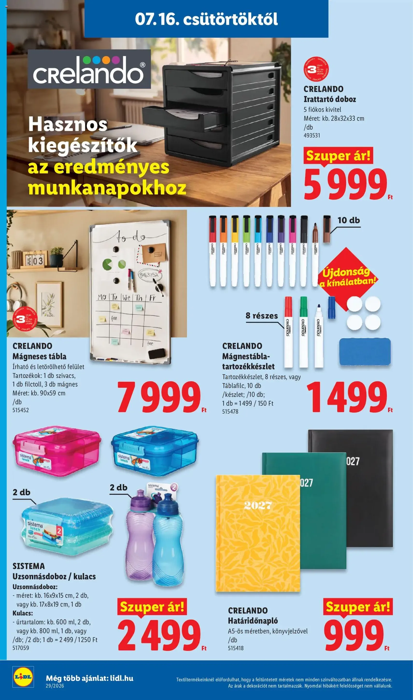 Lidl akciós újság - 2026.07.16. érvényes szórólap 48 oldal 88 oldalból